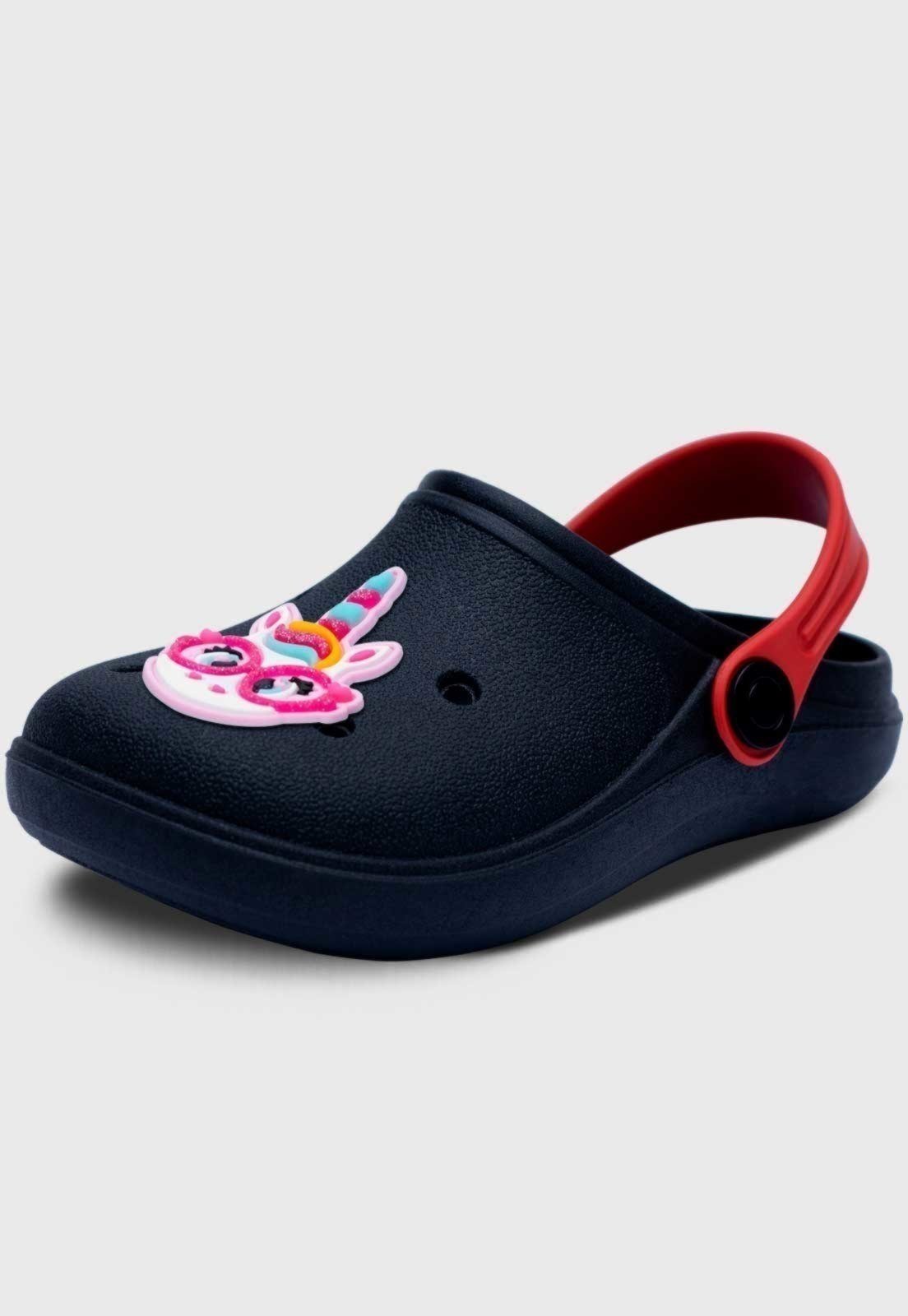 Infantil - Babuche Popidi Unicornio Preto