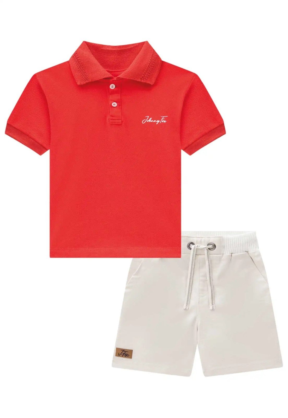 Infantil – Conjunto Menino Vermelho Johnny Fox 1 Vermelho
