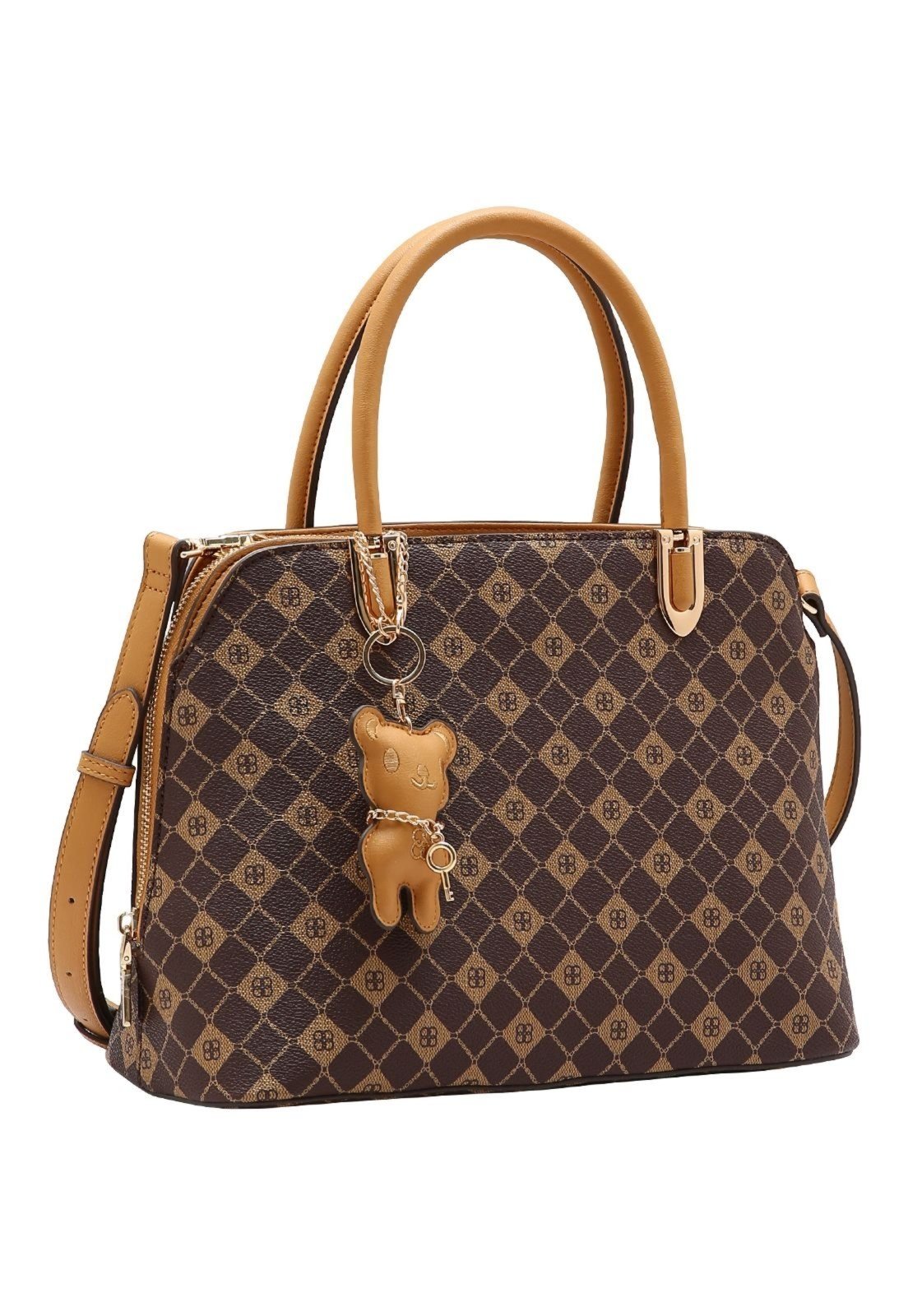 Bolsa Feminina Chenson Monograma Elemento Gráfico 3485386 Café