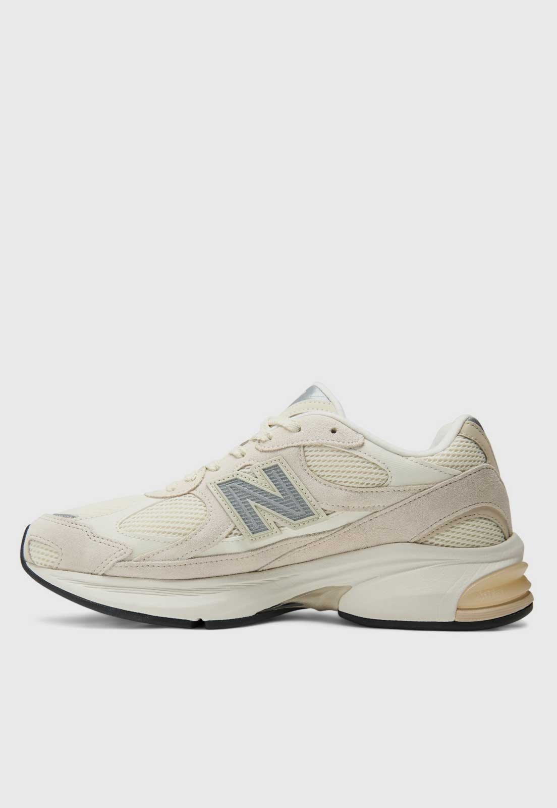 Tênis Unissex New Balance Cabedal Couro Bege