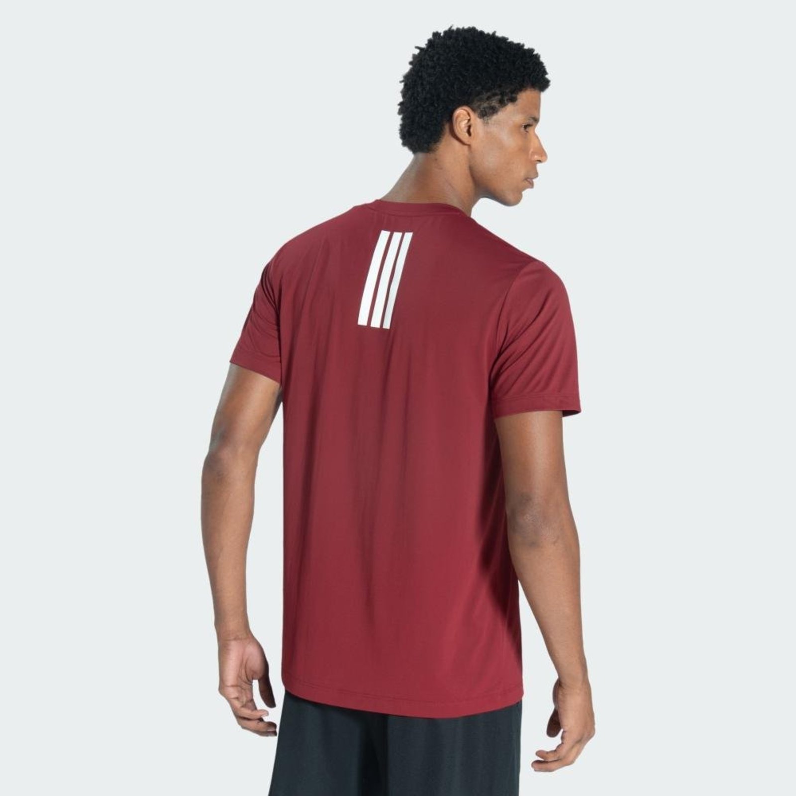 Camiseta Poliamida Finland vs Team USA Três Listras M adidas Performance Vinho
