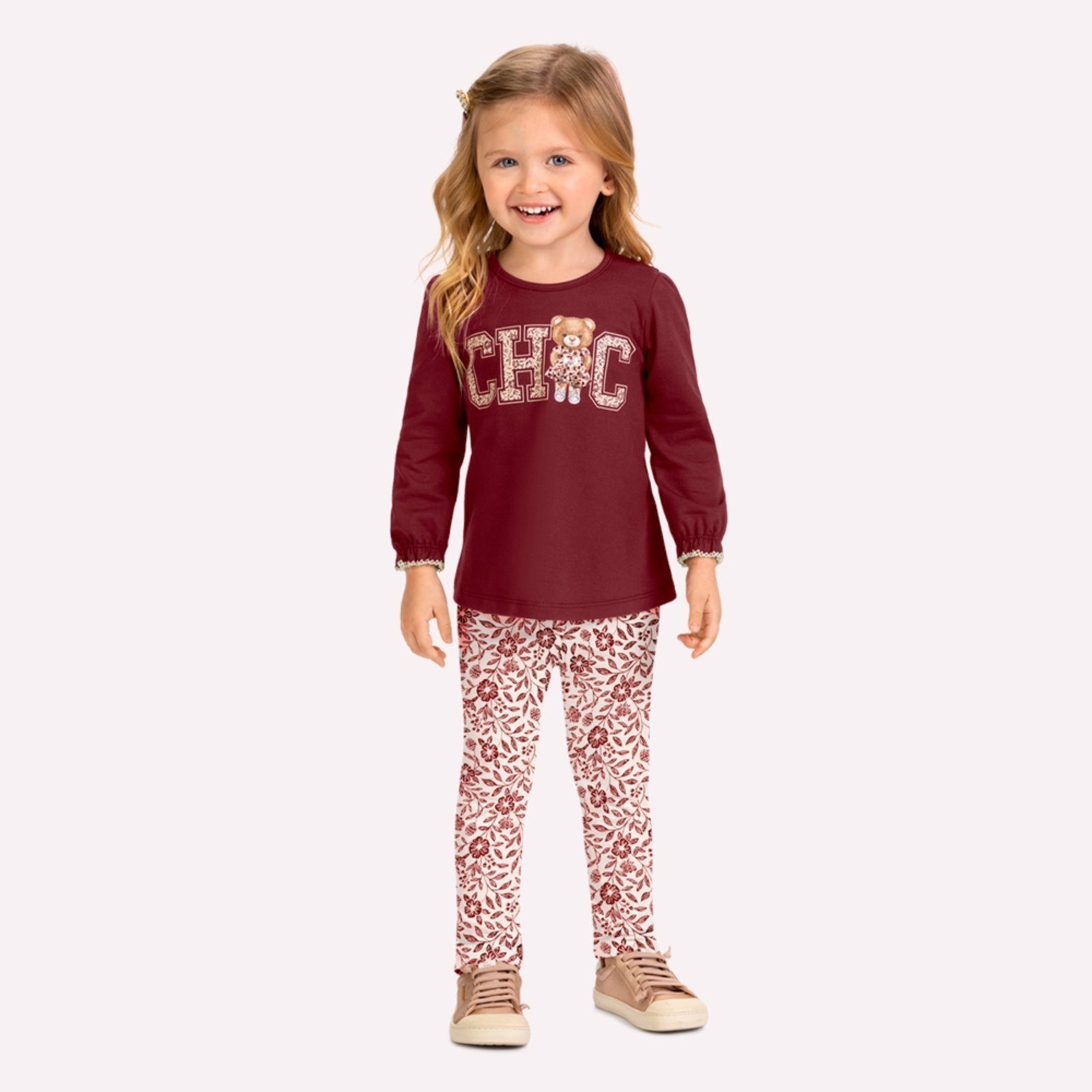 Infantil - Conjunto Menina Lettering Milon
