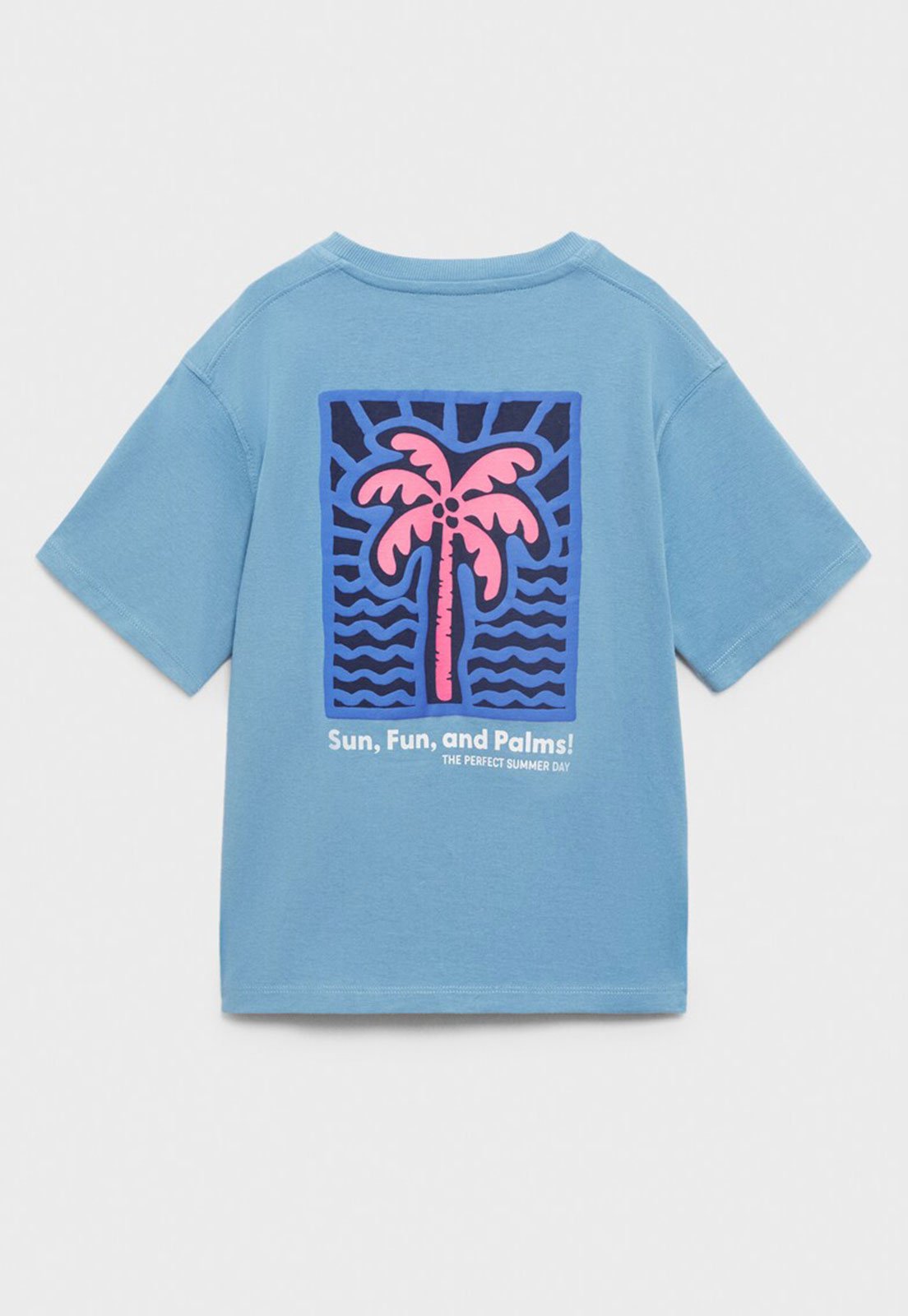 Vista 3 Infantil - Camiseta Mango Estampa Coqueiro Claro Mango Kids azul Mango Kids azul
