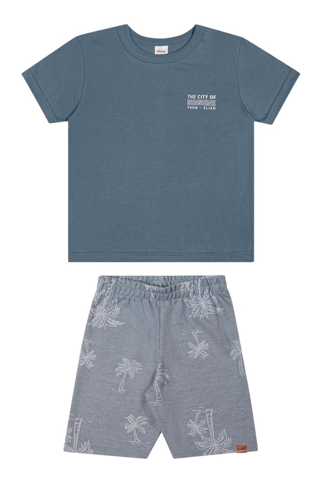 Infantil - Conjunto Menino Coqueiros Elian Azul