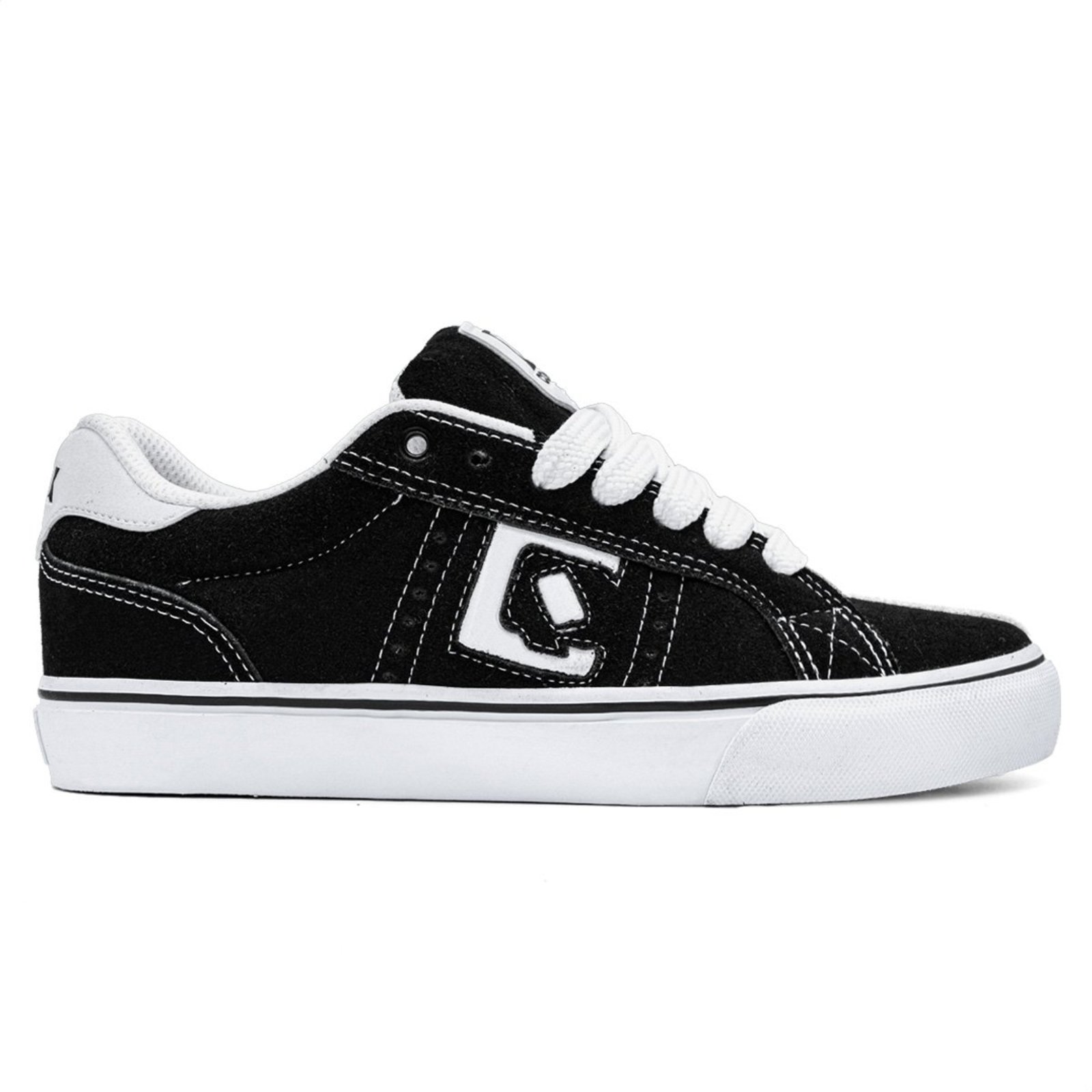 Tênis Qix Combat Suede Vulk White Line Unissex | Preto Branco