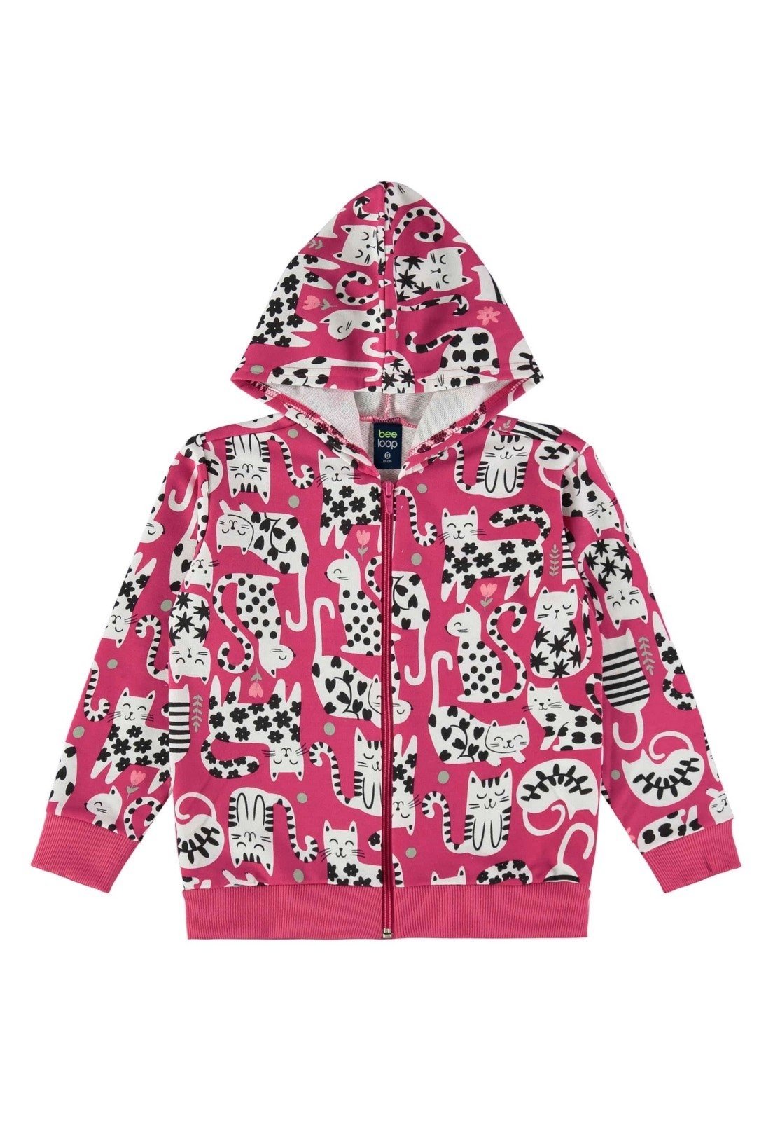 Infantil – Jaqueta Moletom Unissex Bee Loop Rosa