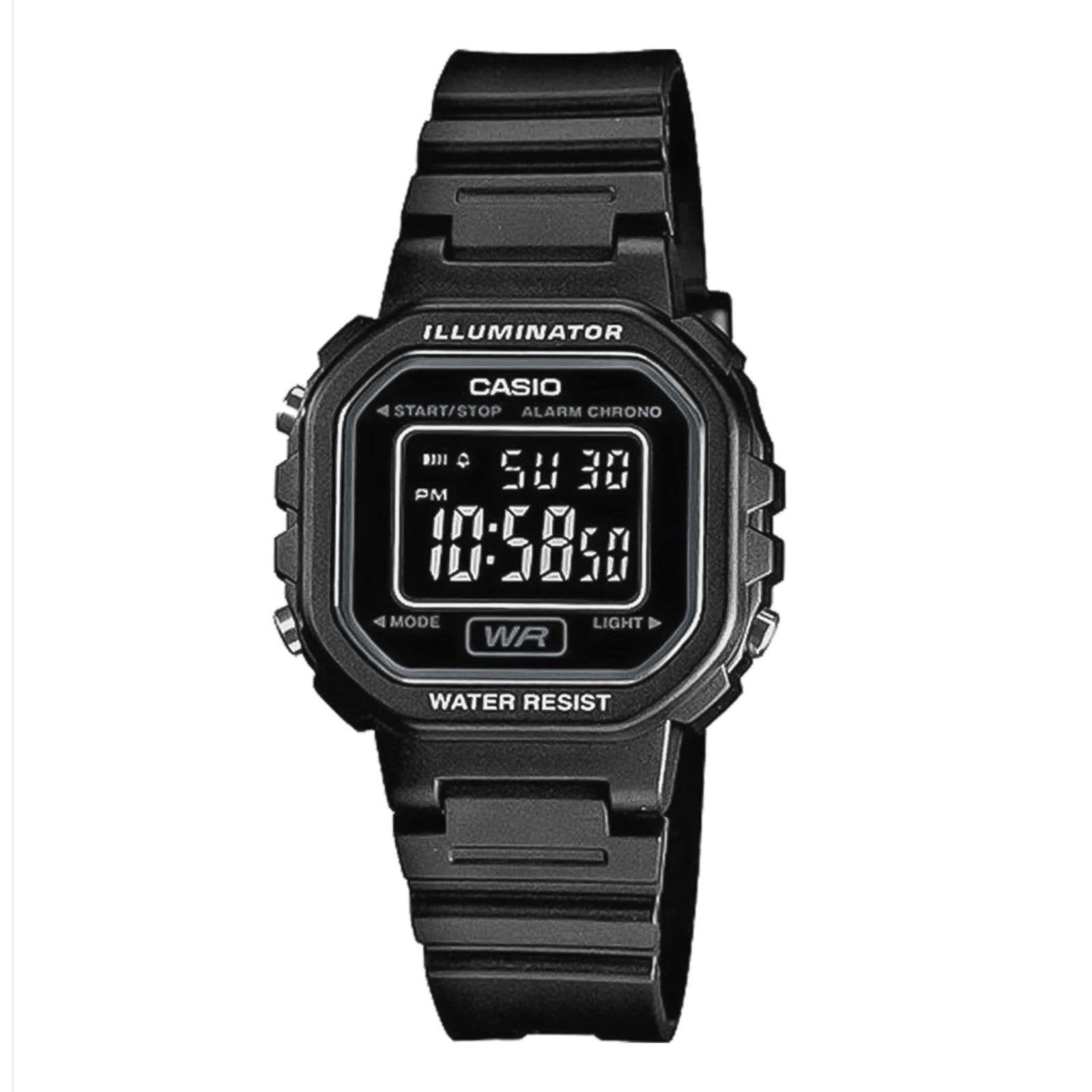 Vista 3 Relógio Casio Digital Standard LA-20WH-1BDF-SC Casio preto