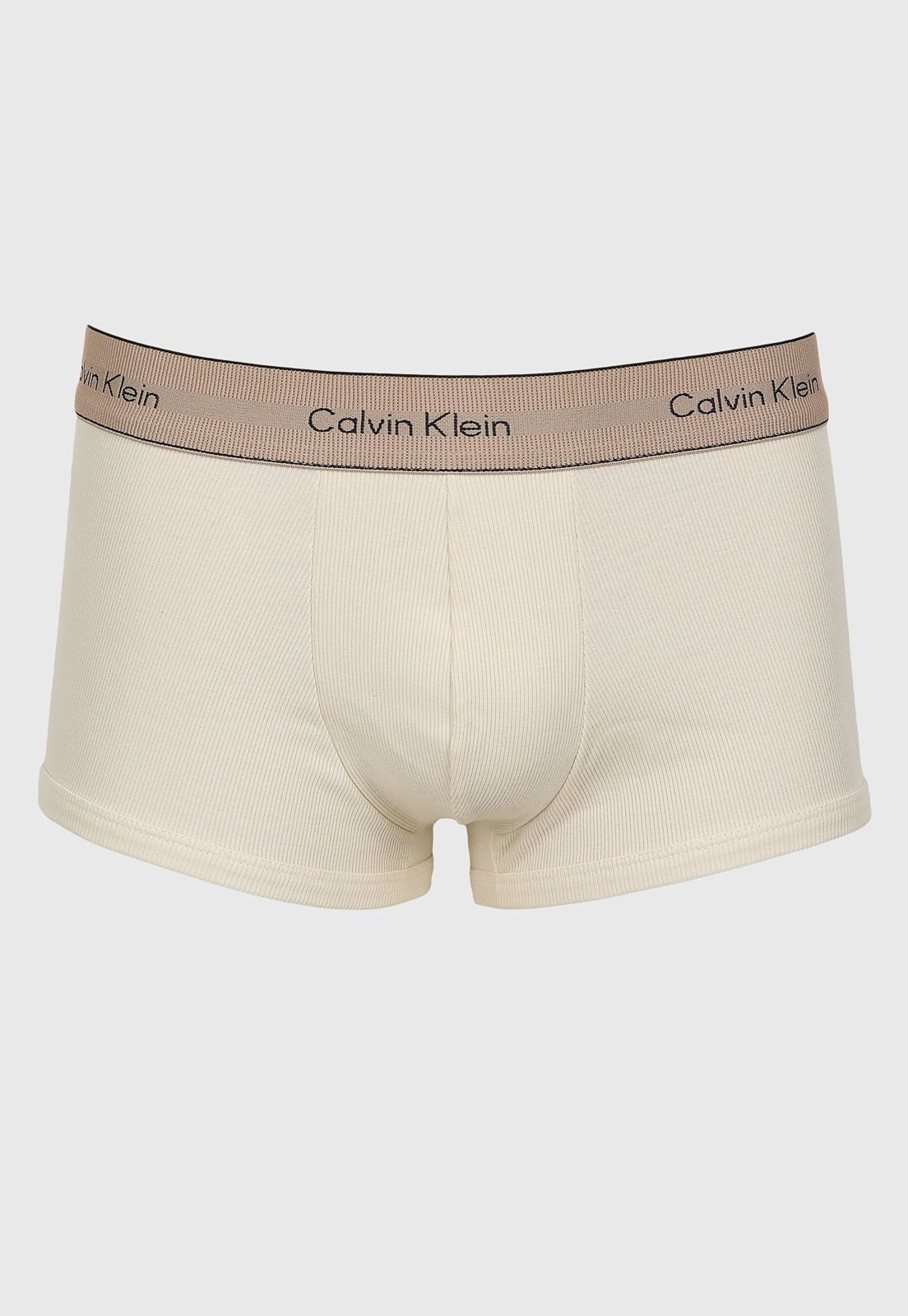 Cueca Boxer Calvin Klein Underwear Cintura Baixa Bege