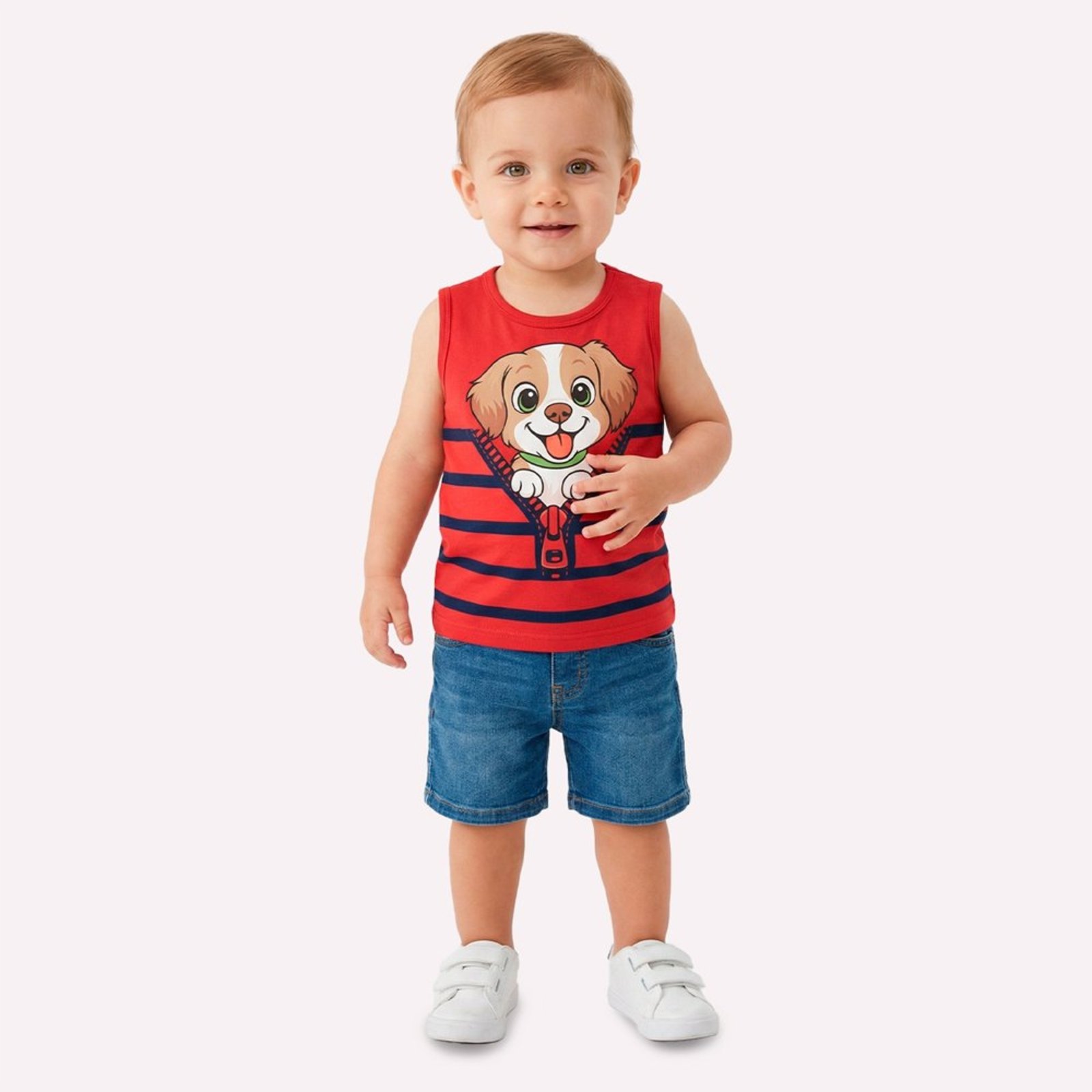 Infantil - Regata Menino Cachorrinho Kyly