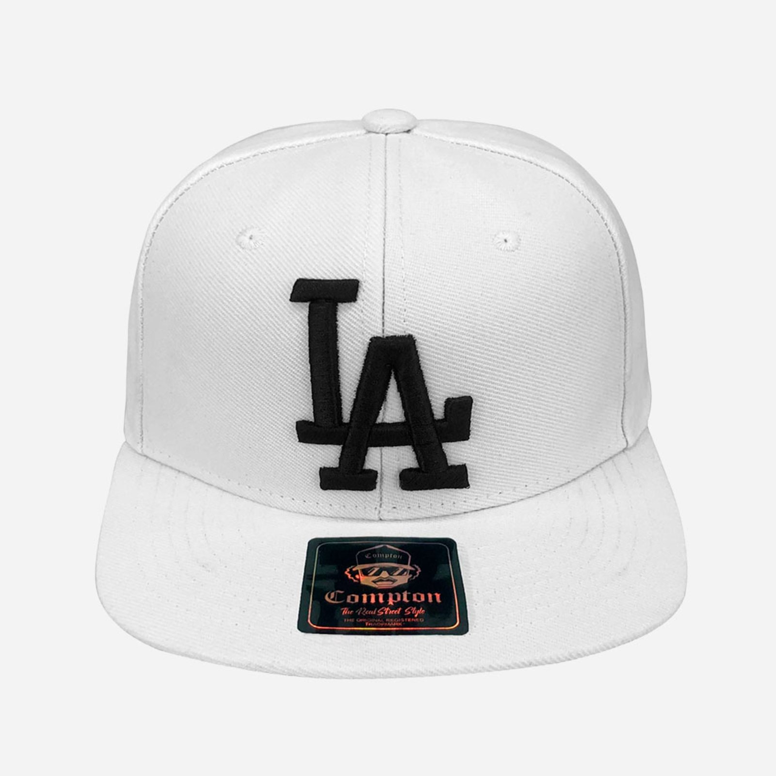 Boné Compton Aba Reta Snapback LA Authority Branco