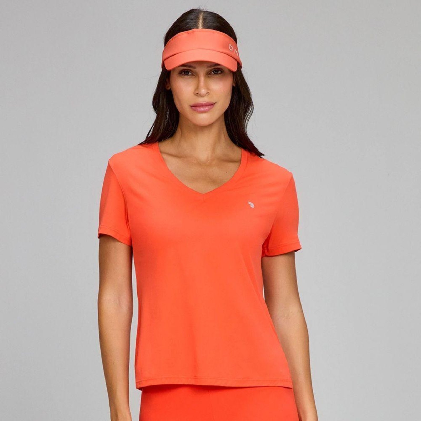 T-Shirt Alto Giro Eterna Gola V SM25 Vermelho Vibrante Vermelho