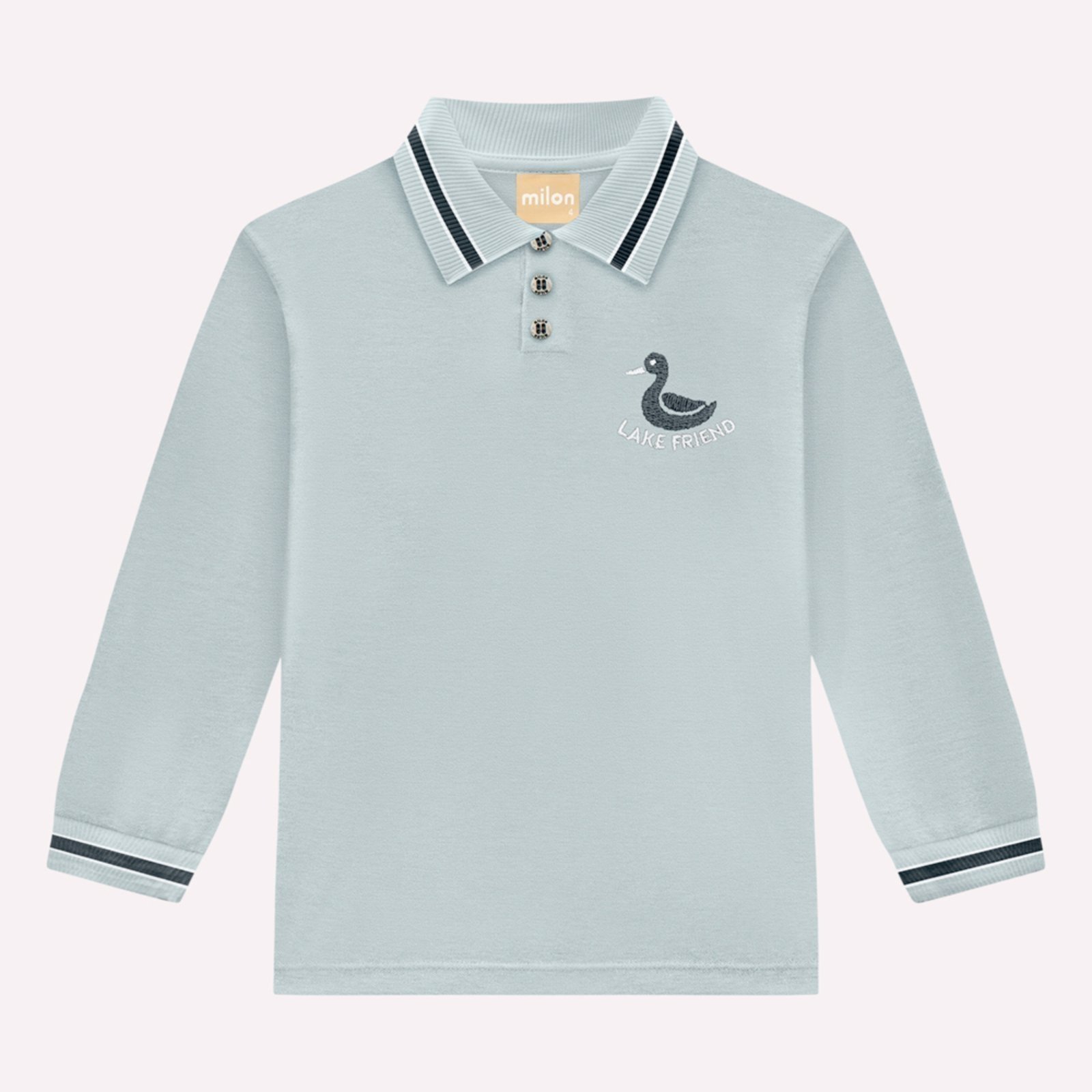 Infantil - Camisa Polo Menino Bordado Milon