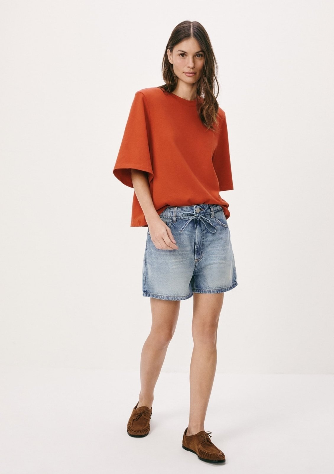 Shorts Jeans Feminino Com Cordão Hering
