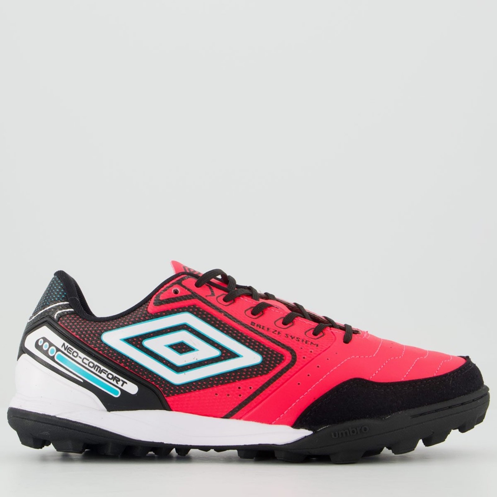 Chuteira Umbro Neo Comfort II Society Rosa e Branca