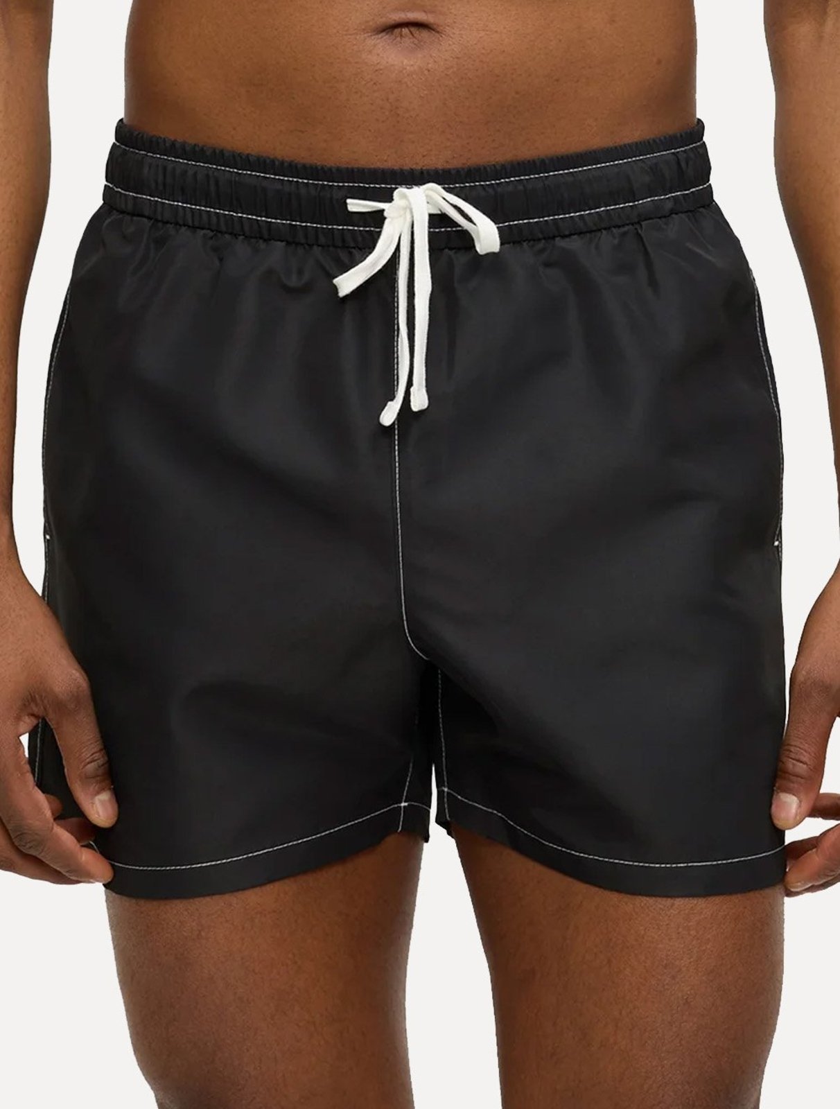 Short Tommy Jeans Masculino Medium Drawstring Solid Preto