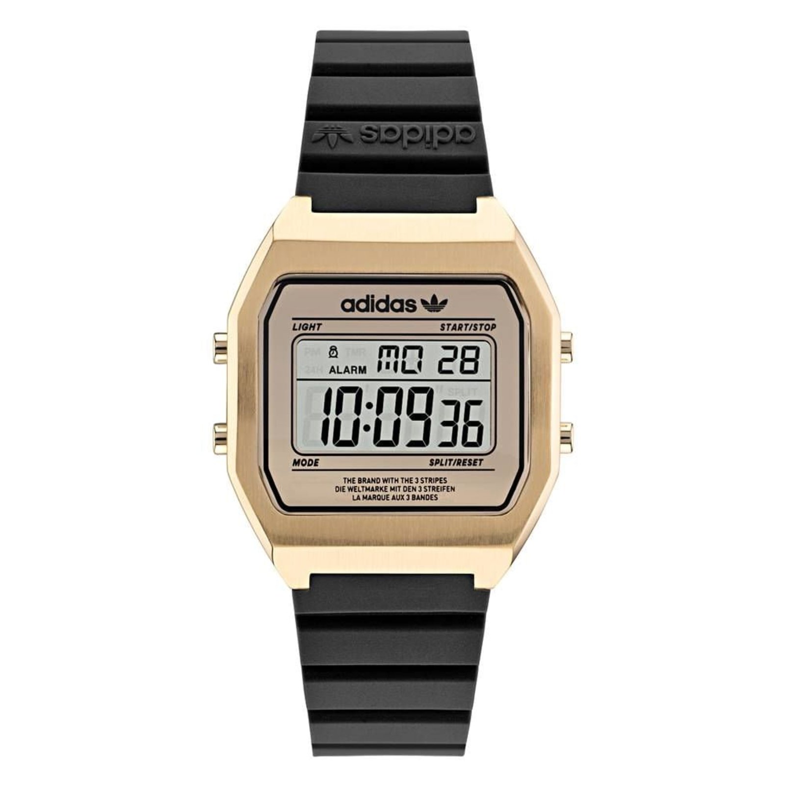 Vista 2 Relógio Adidas Digital Quadrado Vintage Bicolor Adidas preto