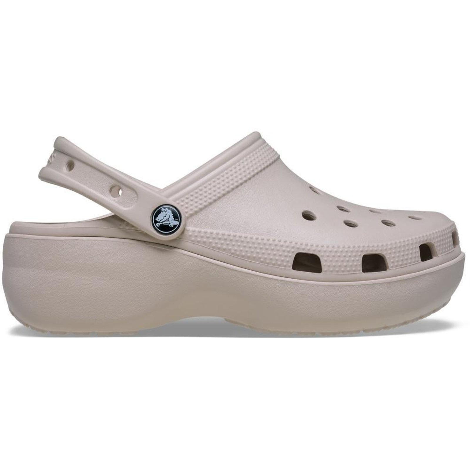 Sandália Crocs Classic Platform Clog Cocoa Cream Bege