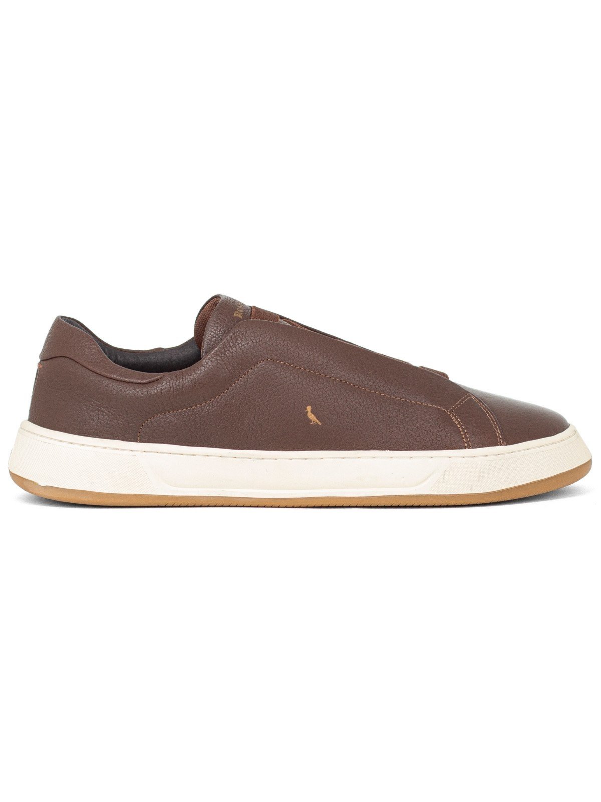 Tênis Masculino Reserva Croma Suede Casual Couro Cadarço Elástico Conforto Marrom Mogno