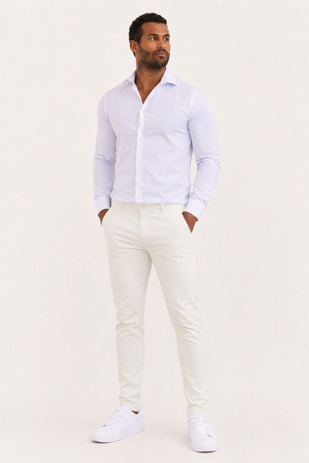 Calça Jeans D Bell Outlet Fashion Skinny Off-White