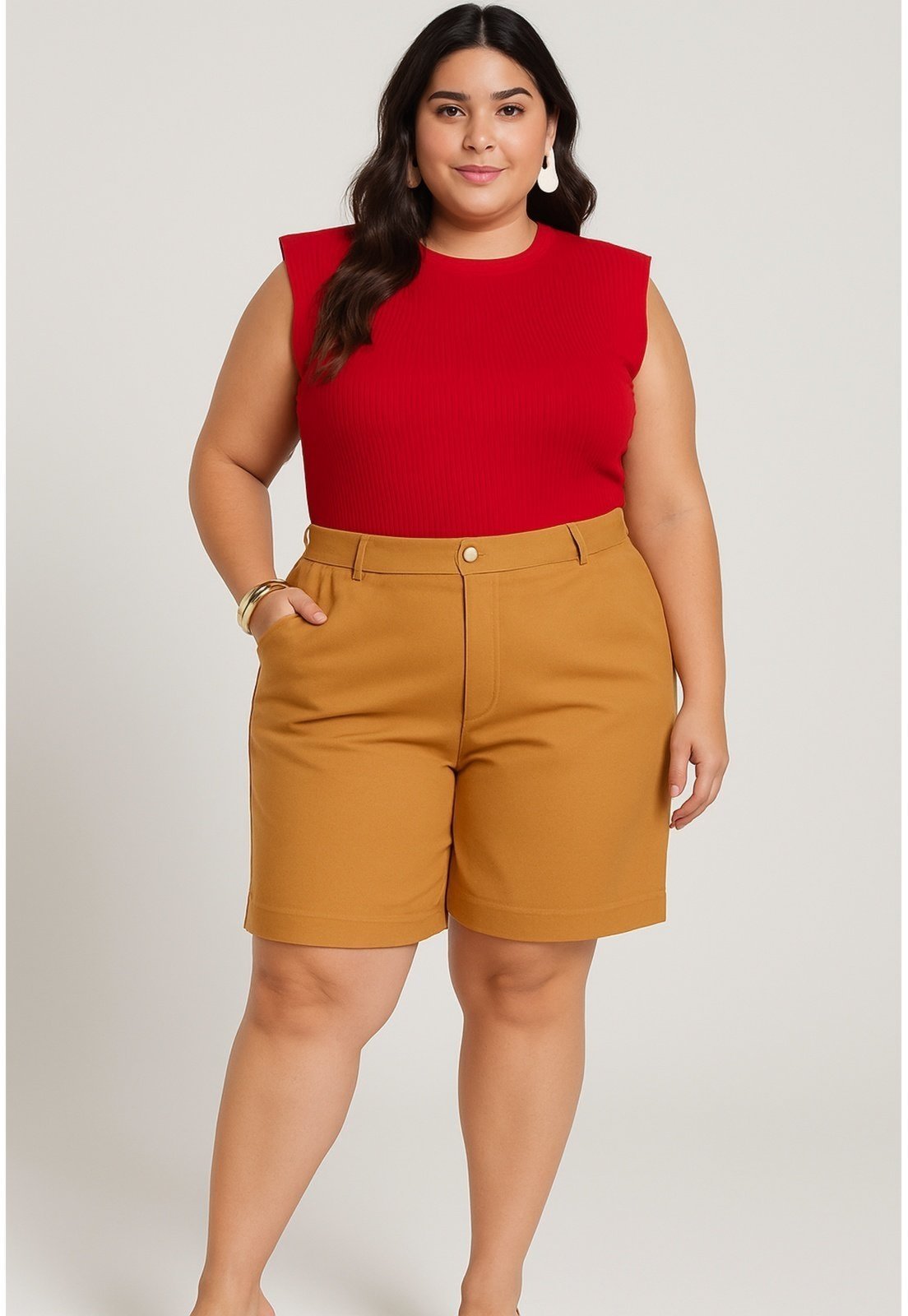 Short Rudély Spandex Caramelo