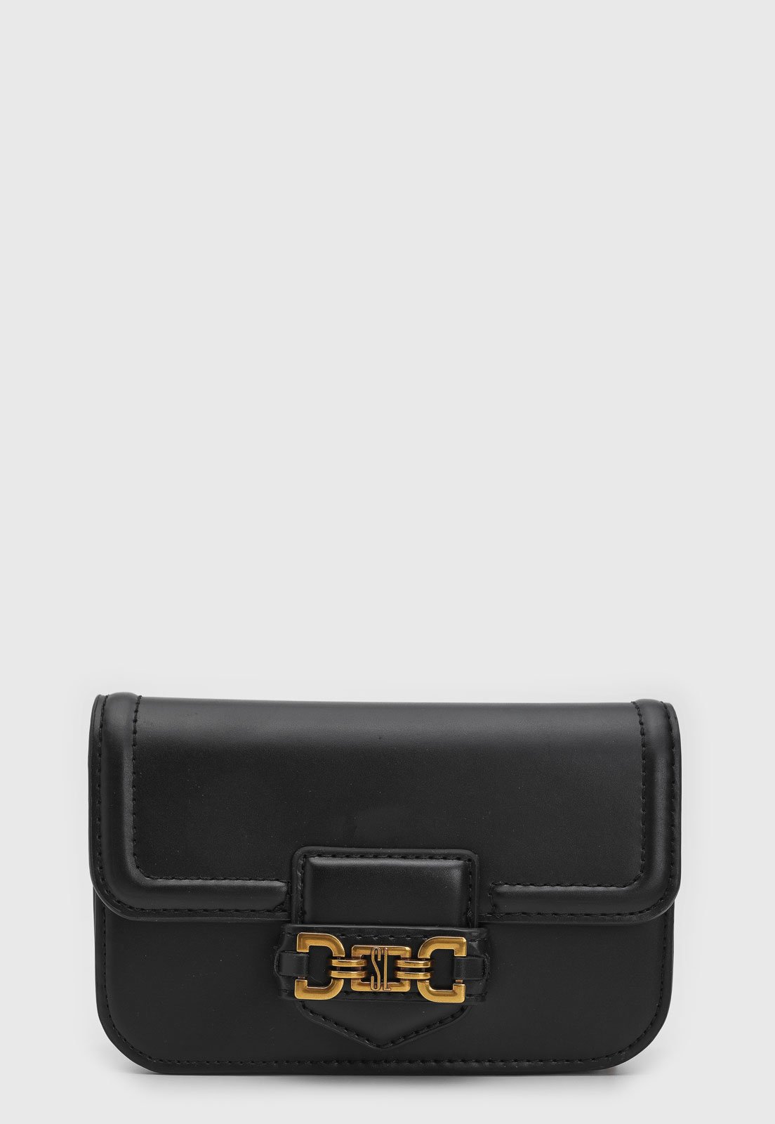 Bolsa Tiracolo Santa Lolla Alça Dupla Preta