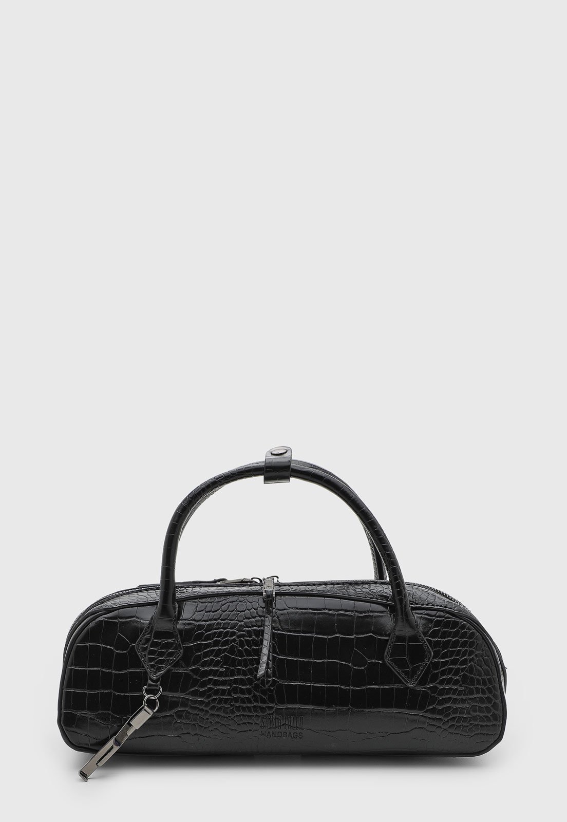 Bolsa Feminina Santa Lolla Croco Preta