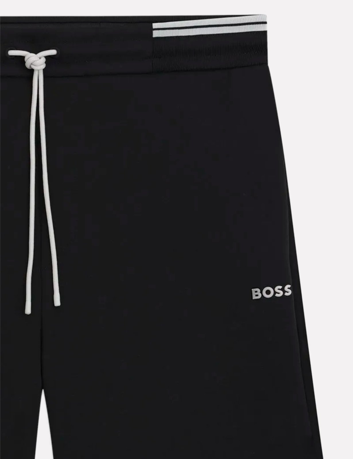 Vista 3 Bermuda Hugo Boss Masculina Regular Moletom Zone Preta preto Hugo Boss preto