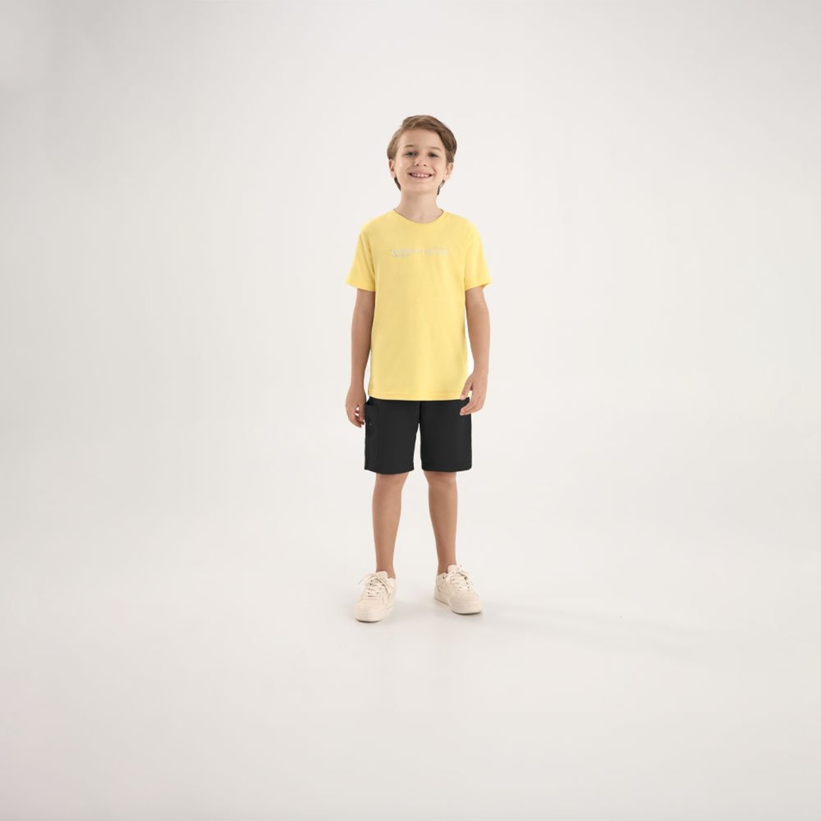 Infantil - Bermuda Preto Pulla Bulla Menino - 53862-51