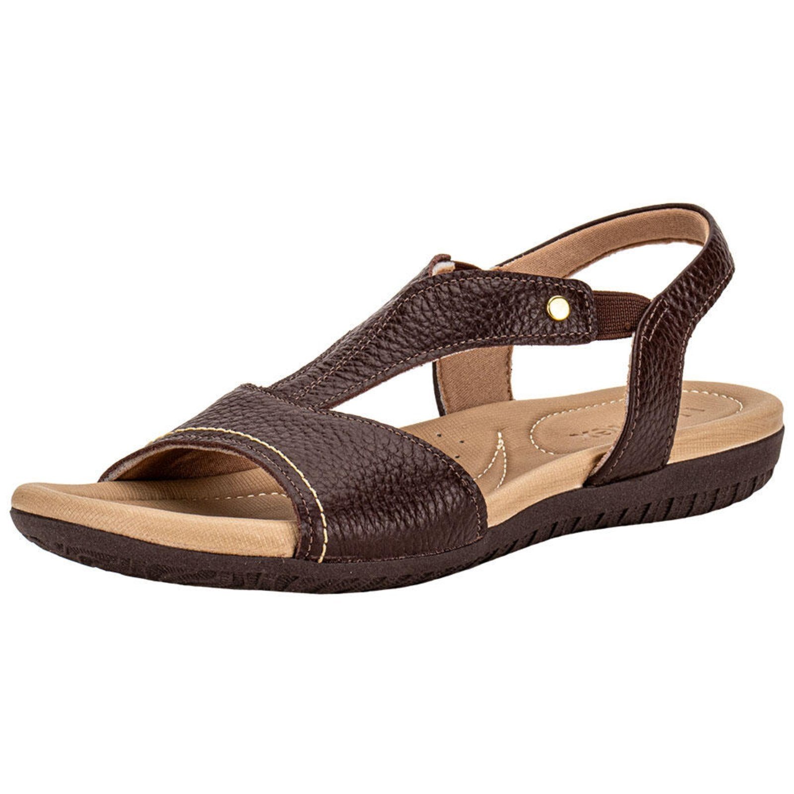 Sandália Feminina Flat Usaflex R18083 0948083 Café