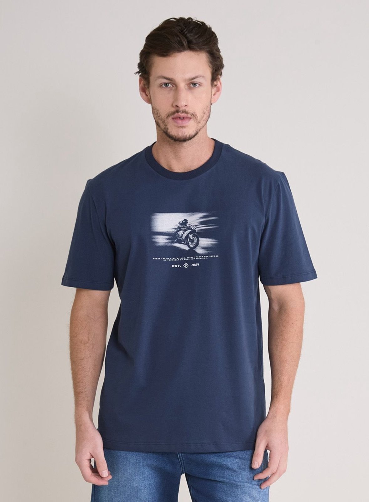 Camiseta Masculina New Box Forum Azul Olympic