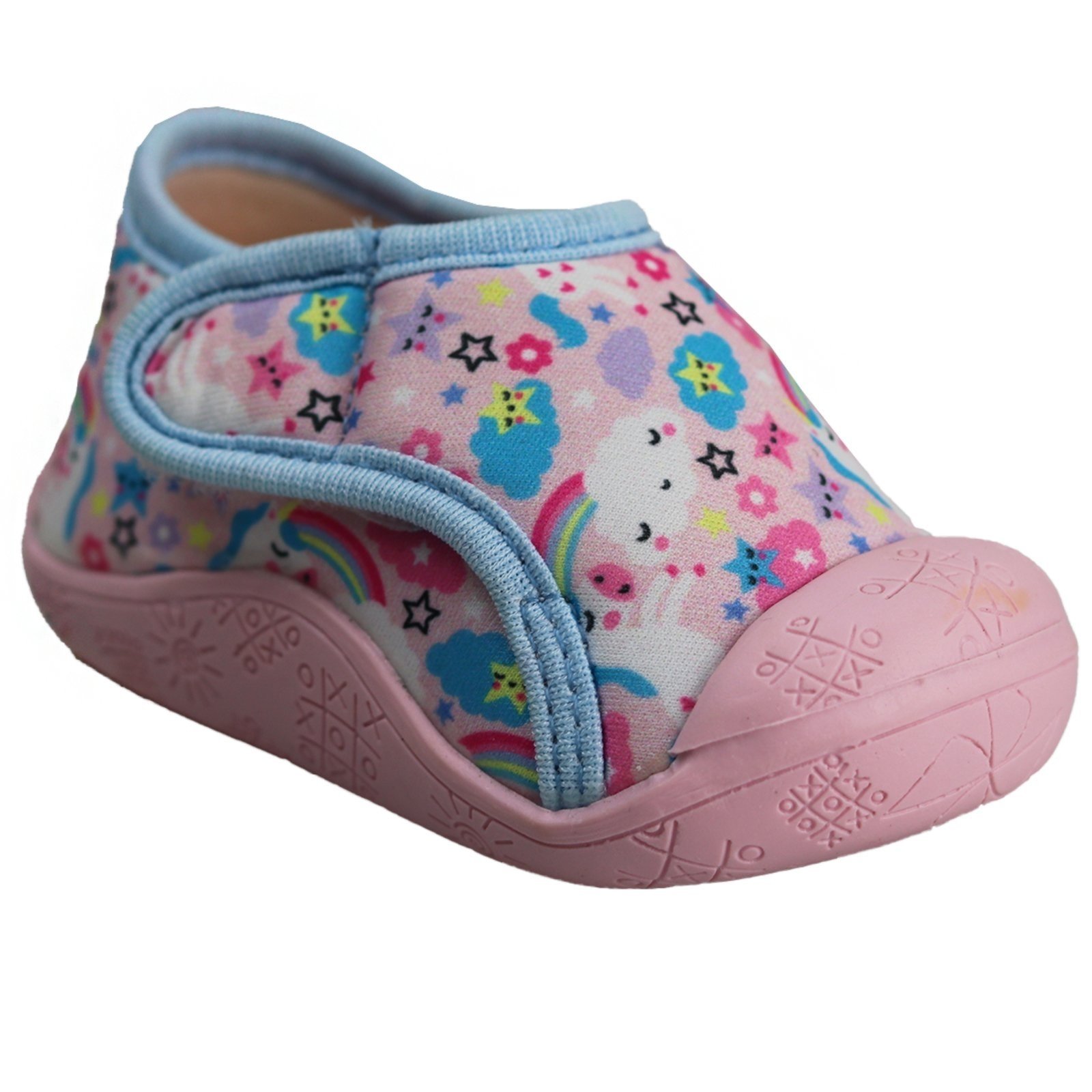 Infantil – Tênis Meia Baby Menina Sola Antiderrapante Delicada Confortável 16 ao 23 Azul BB