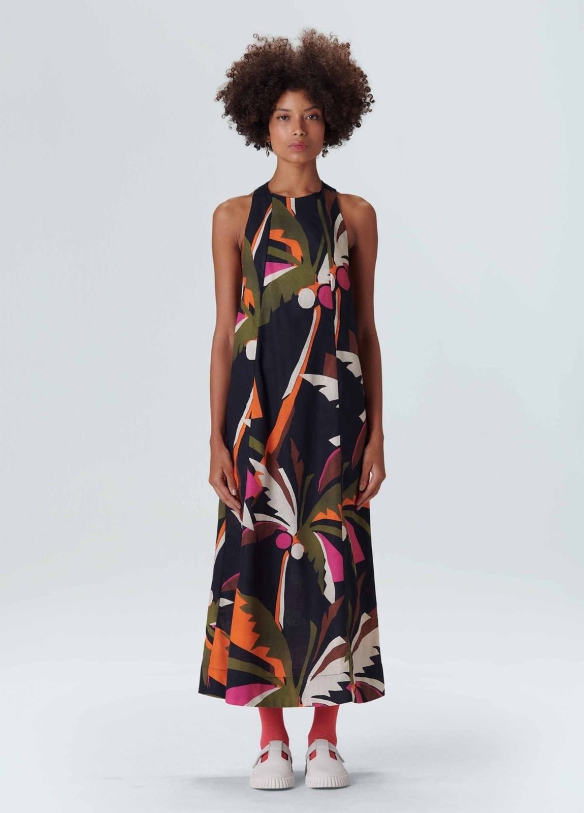 Vestido coqueiro longo OSKLEN