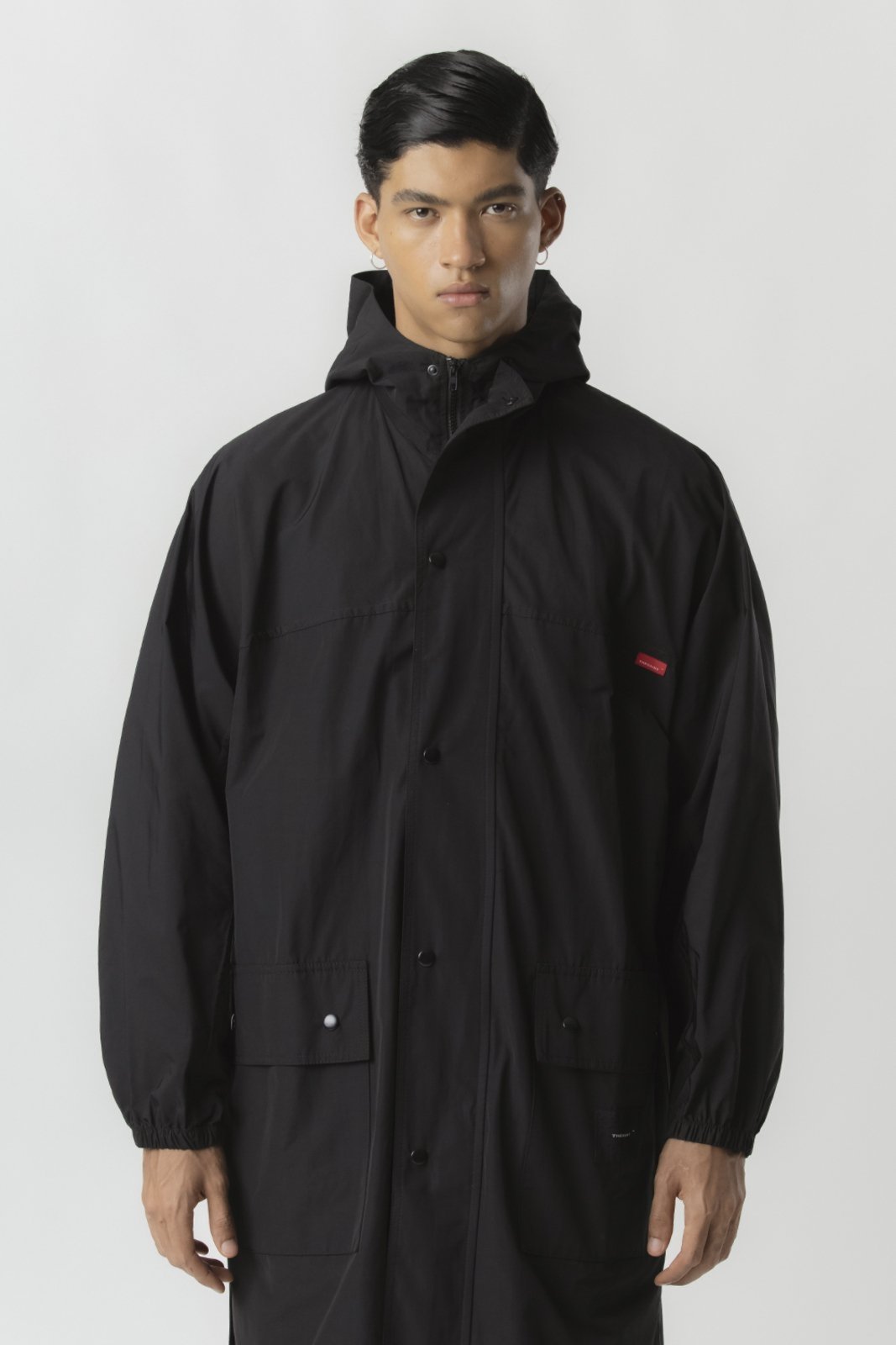 Casaco Longo Tech Blend Preto THESAINT