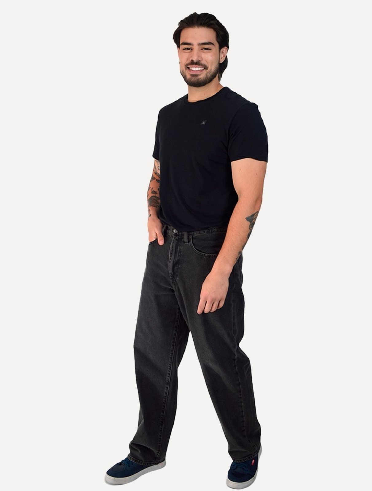 Calça Levis Jeans Masculina 578 Baggy Lavagem Escura