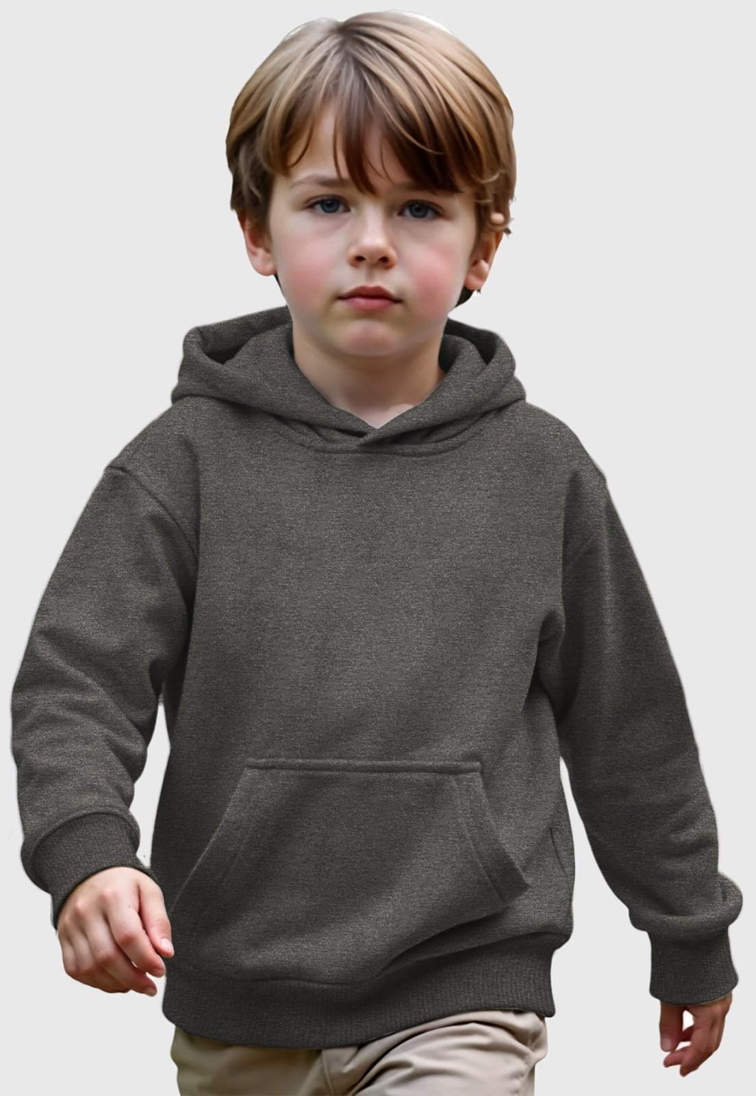 Infantil – Moletom Canguru Menino com Capuz Benellys Chumbo