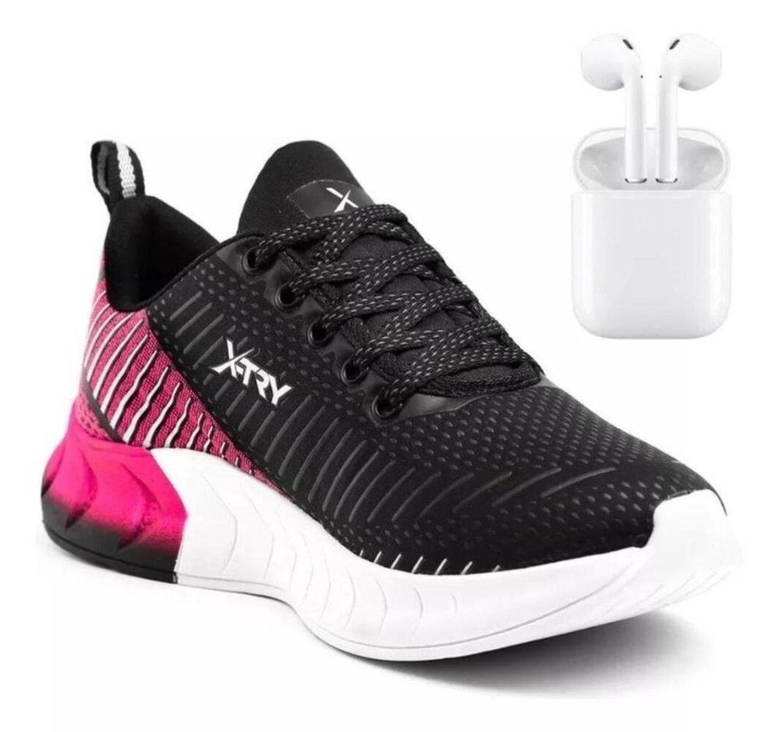 Tenis Feminino Fitness X-Try + Fone de Ouvido