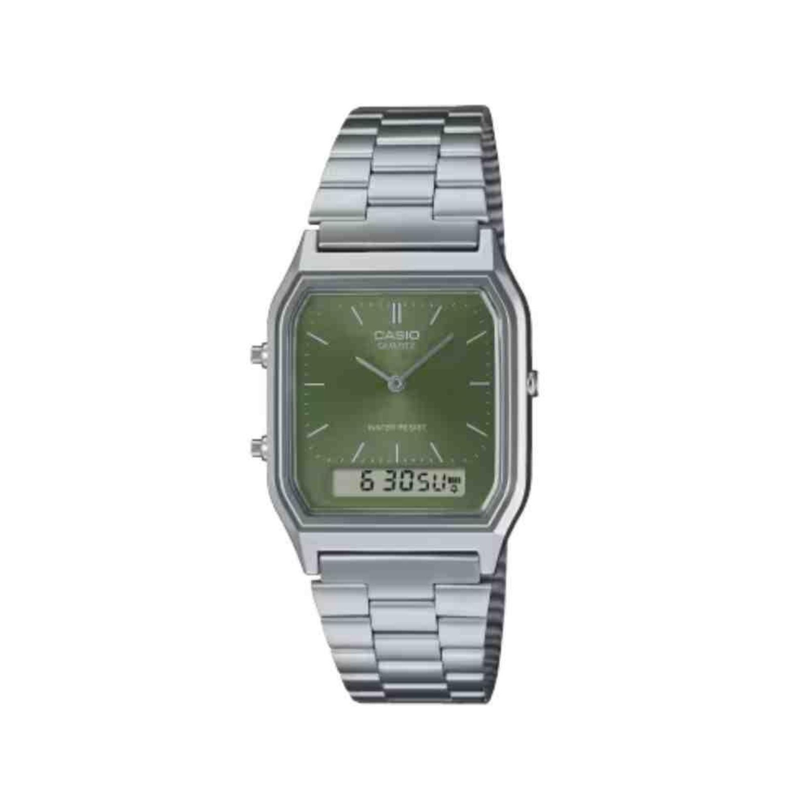 Relógio Casio Vintage Prata Unissex AQ-230A-3AMQY