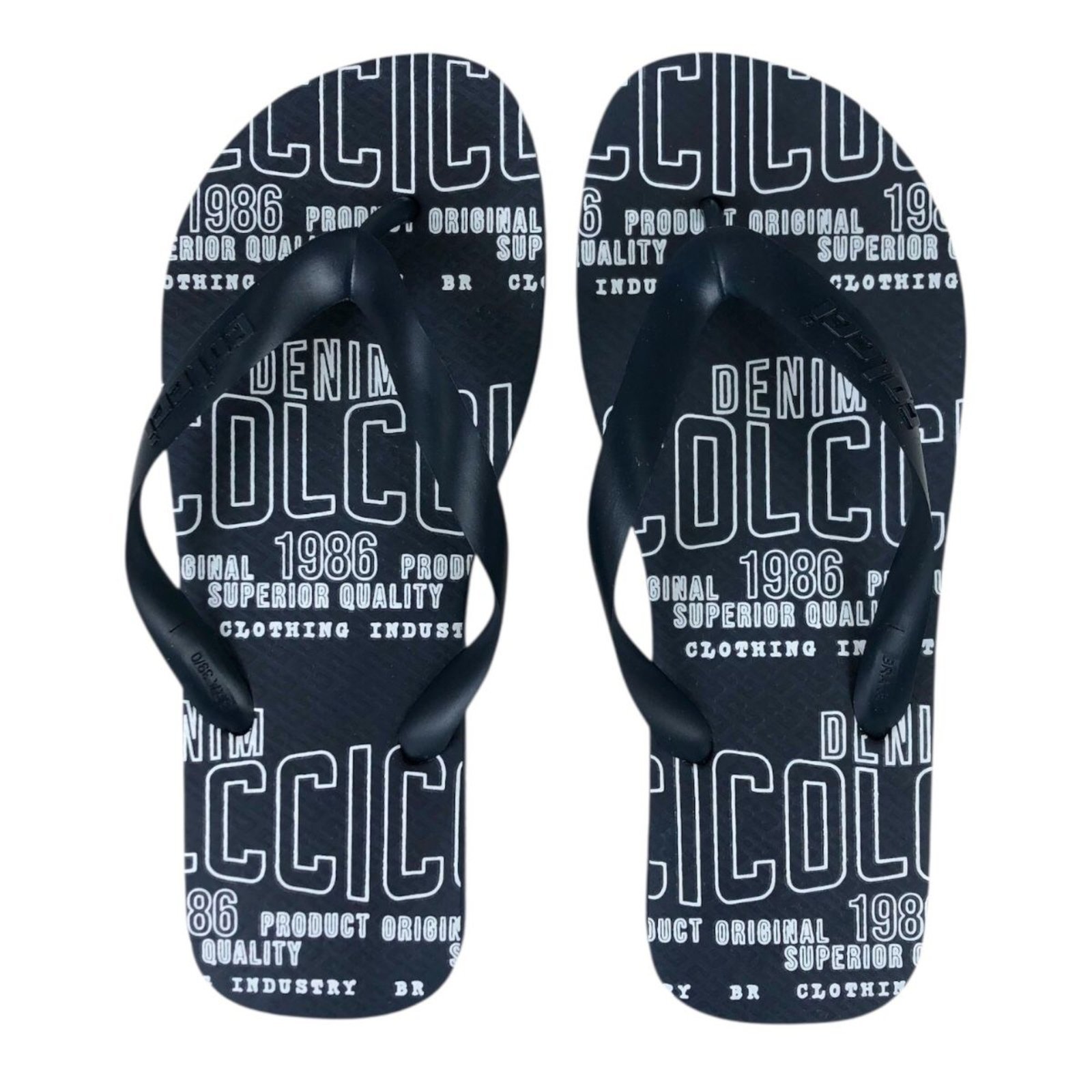 Chinelo Masc Denim 1986 Colcci Azul Darkness