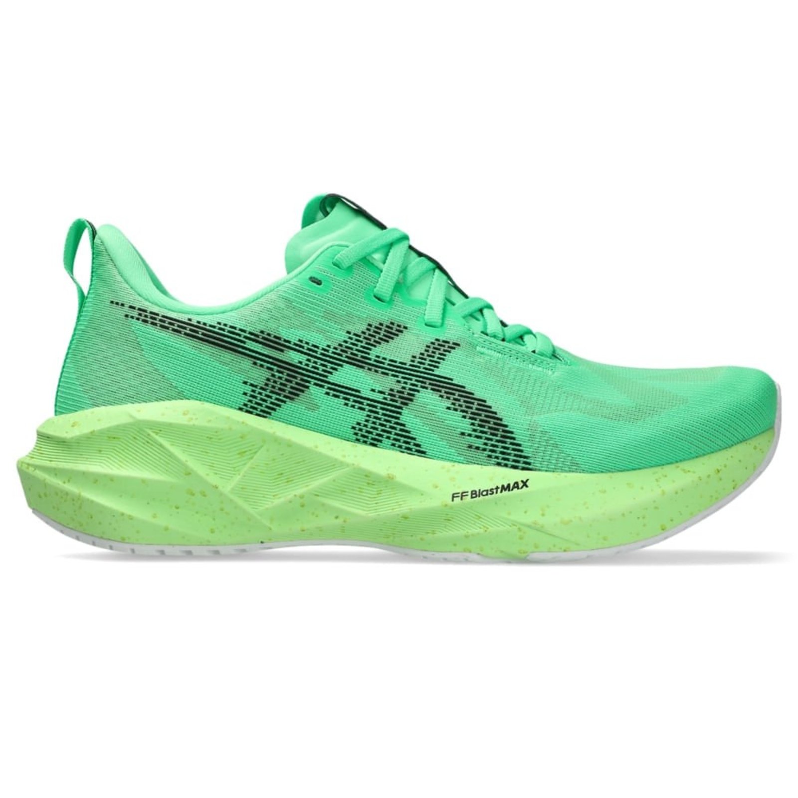Tênis ASICS Novablast 5 - Masculino - Verde/Preto