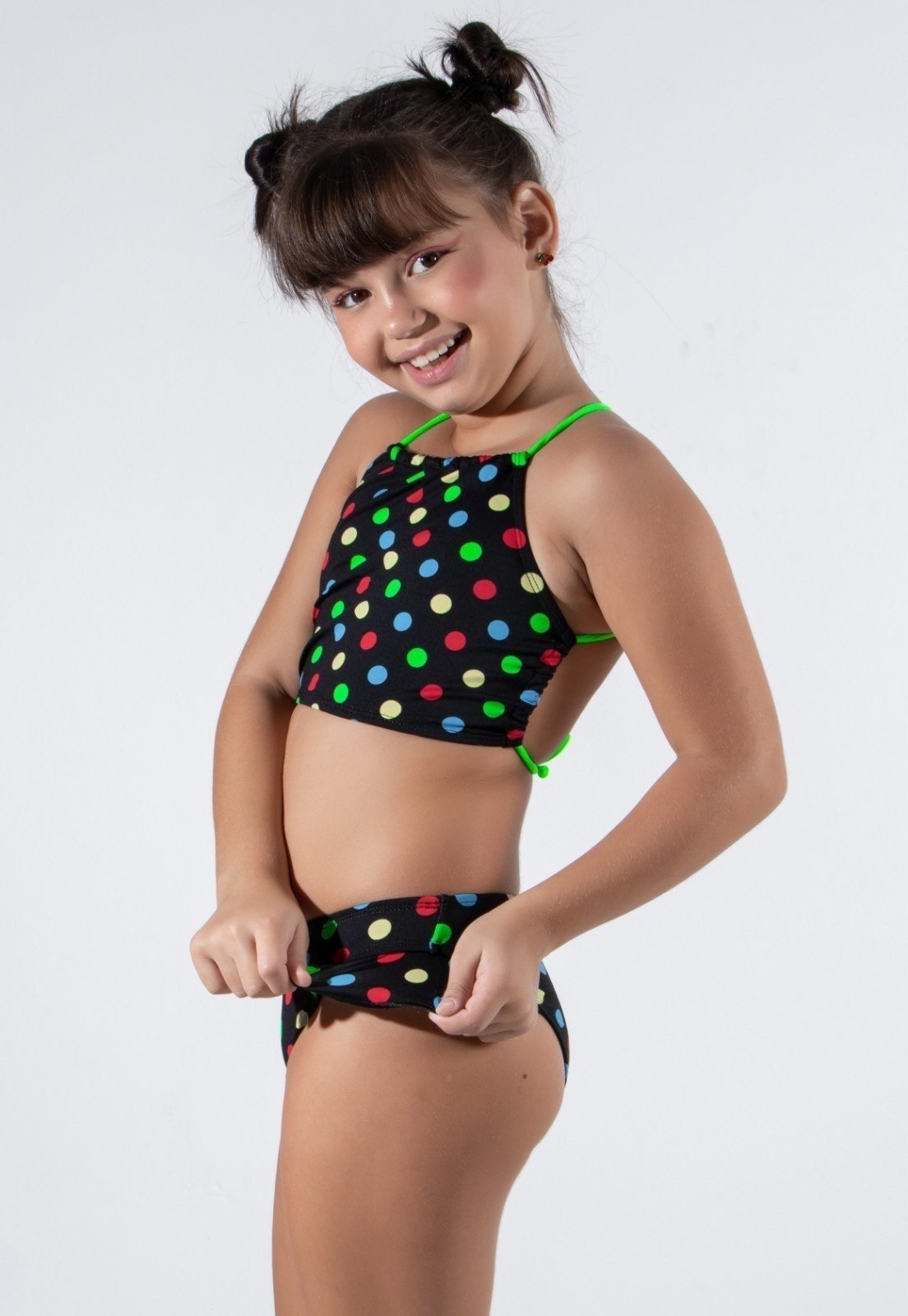 Biquíni Serra e Mar Modas Moda Praia Verão Cropped Estampado Verde