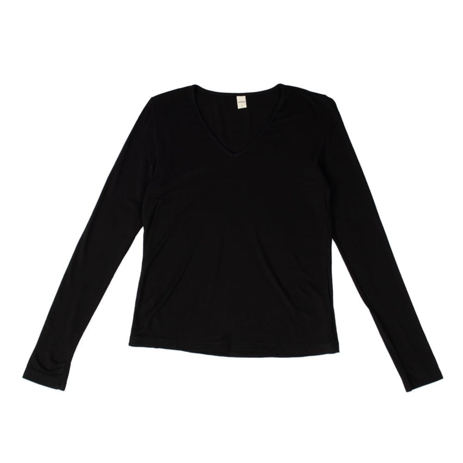 Blusa Feminina Rovitex Básica Manga Longa Lisa Preta