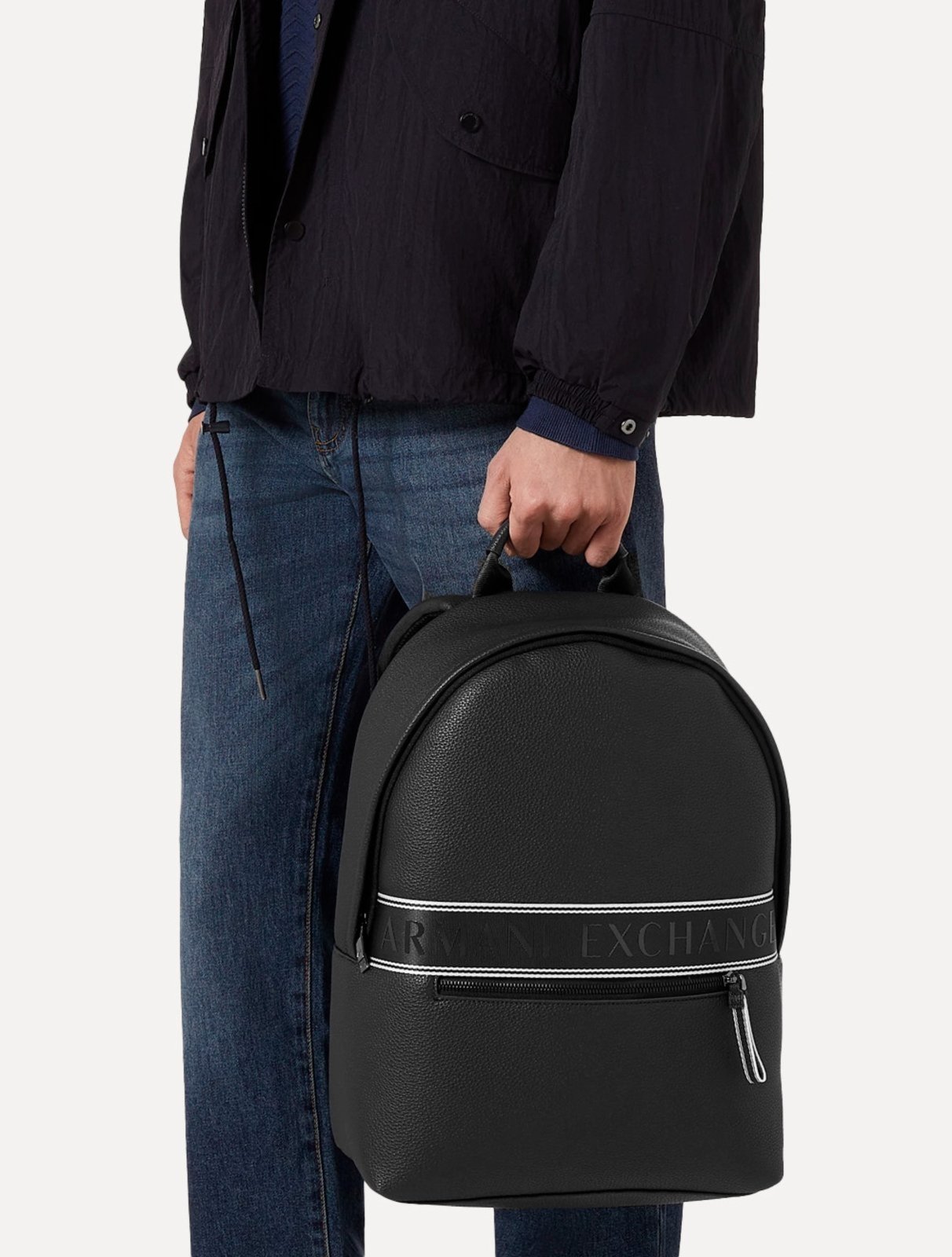 Vista 2 Mochila Armani Exchange Casual Preta preto preto