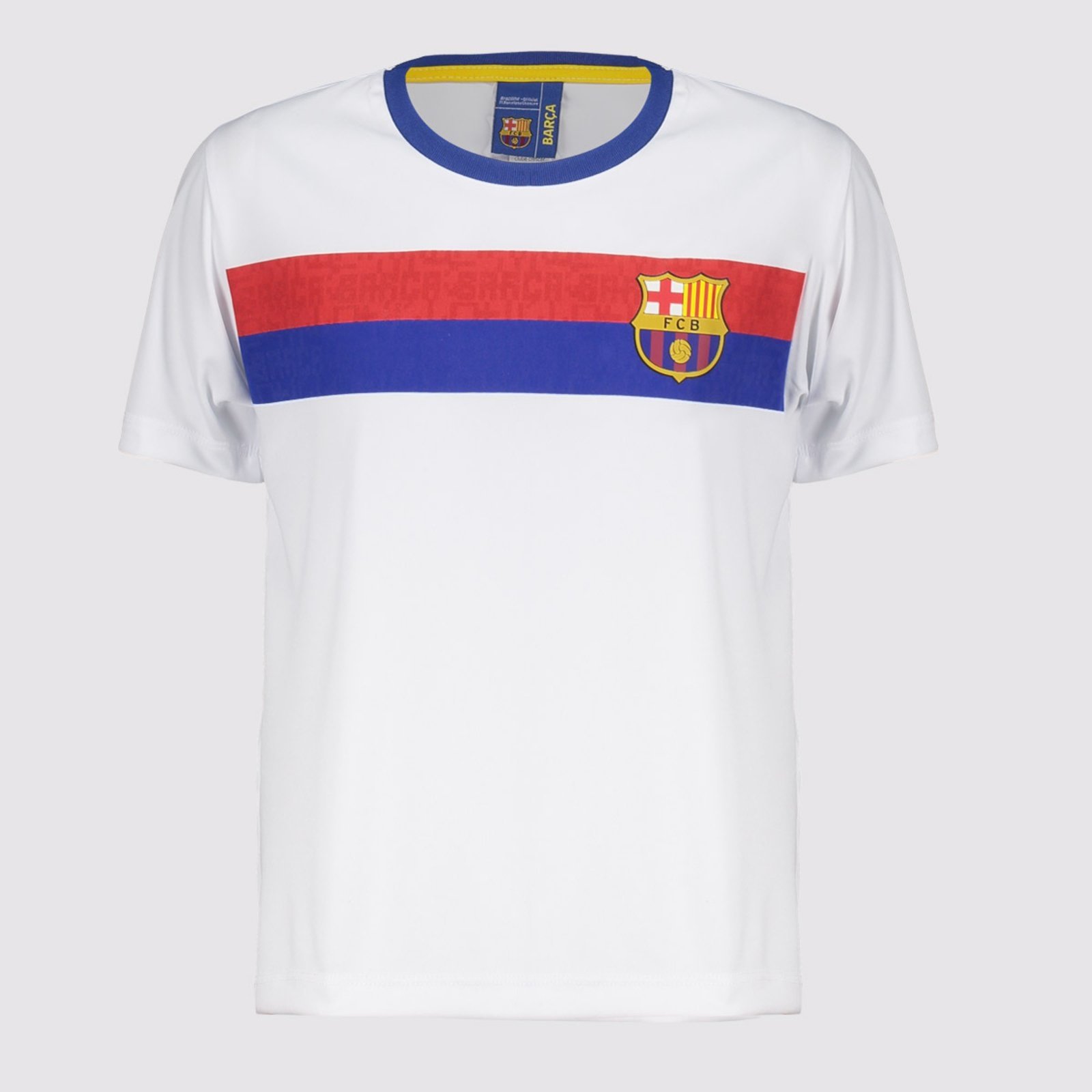 Vista 2 Camisa Barcelona Dynamo Branca braziline branco