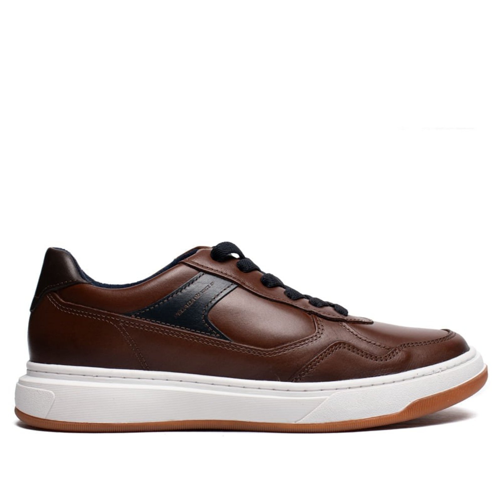 Sapato Masculino Pegada Stretch Social Couro Marrom
