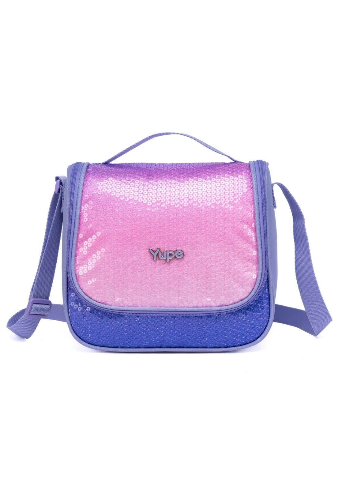 Vista 3 Infantil - Kit Mochila Yupe Menina Escolar Lancheira Estojo Reforçado Resistente rosa YUPE rosa