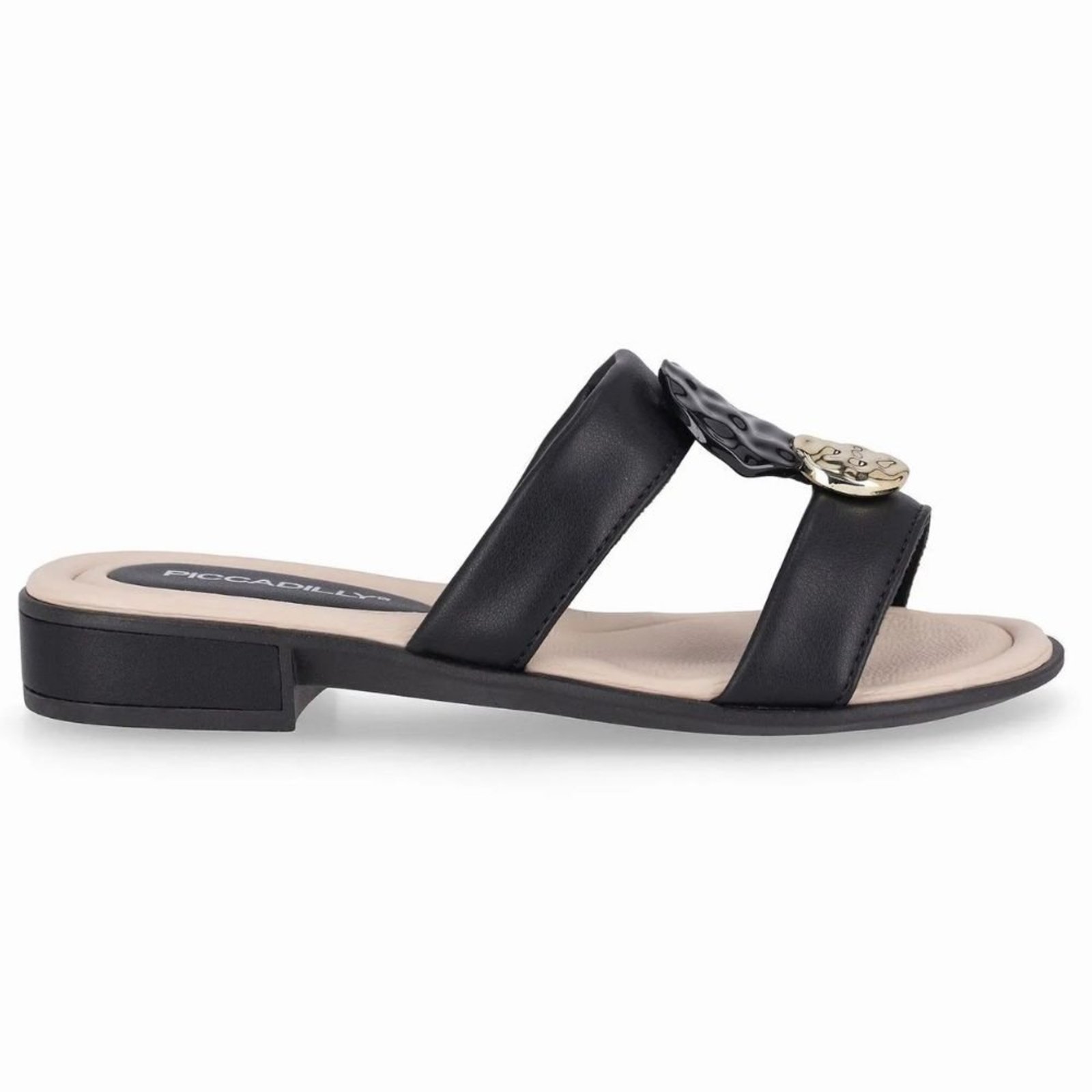 Tamanco Feminino Salto Baixo Preto Piccadilly 590067-02