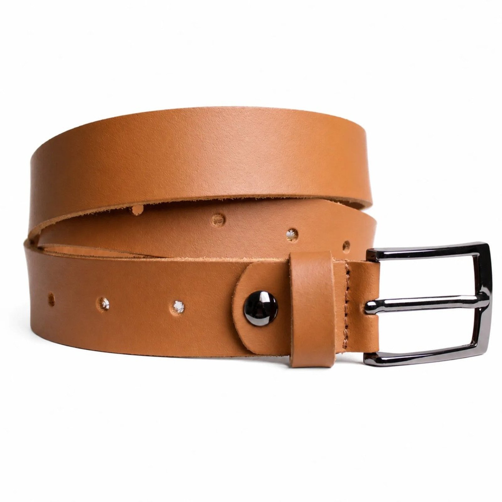 Cinto Masculino em Couro Soleta Artlux 2114 Caramelo