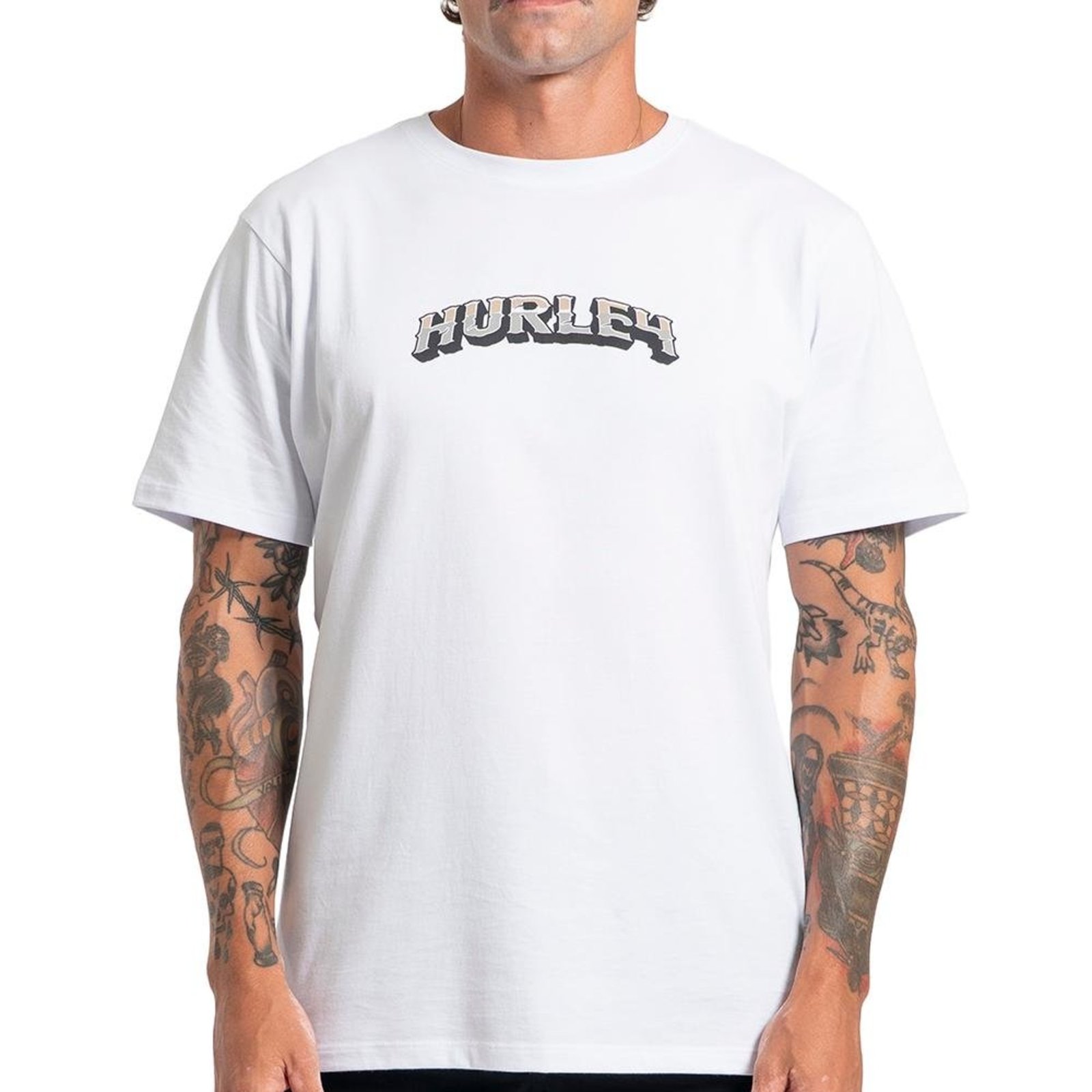 Camiseta Hurley Eagle Oversize SM27 Masculina Branco