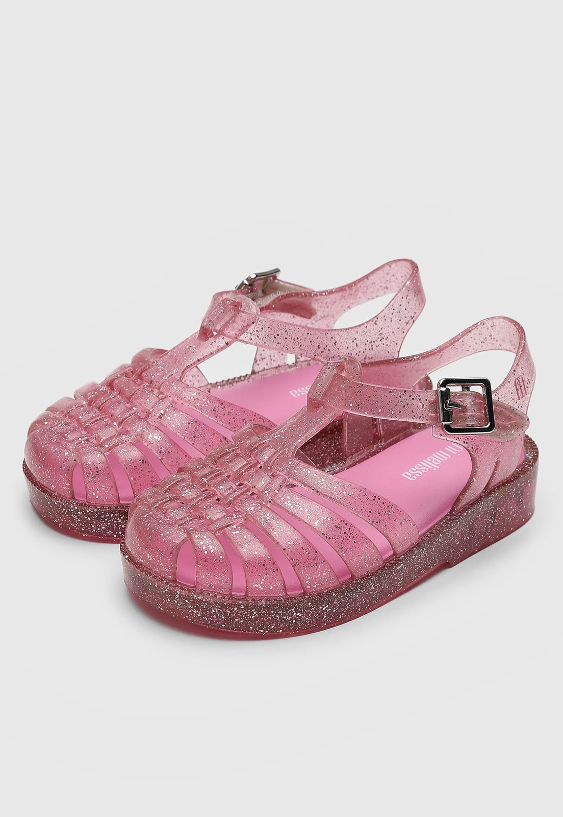 Infantil - Sandália Mini Melissa Possession Shiny Rosa