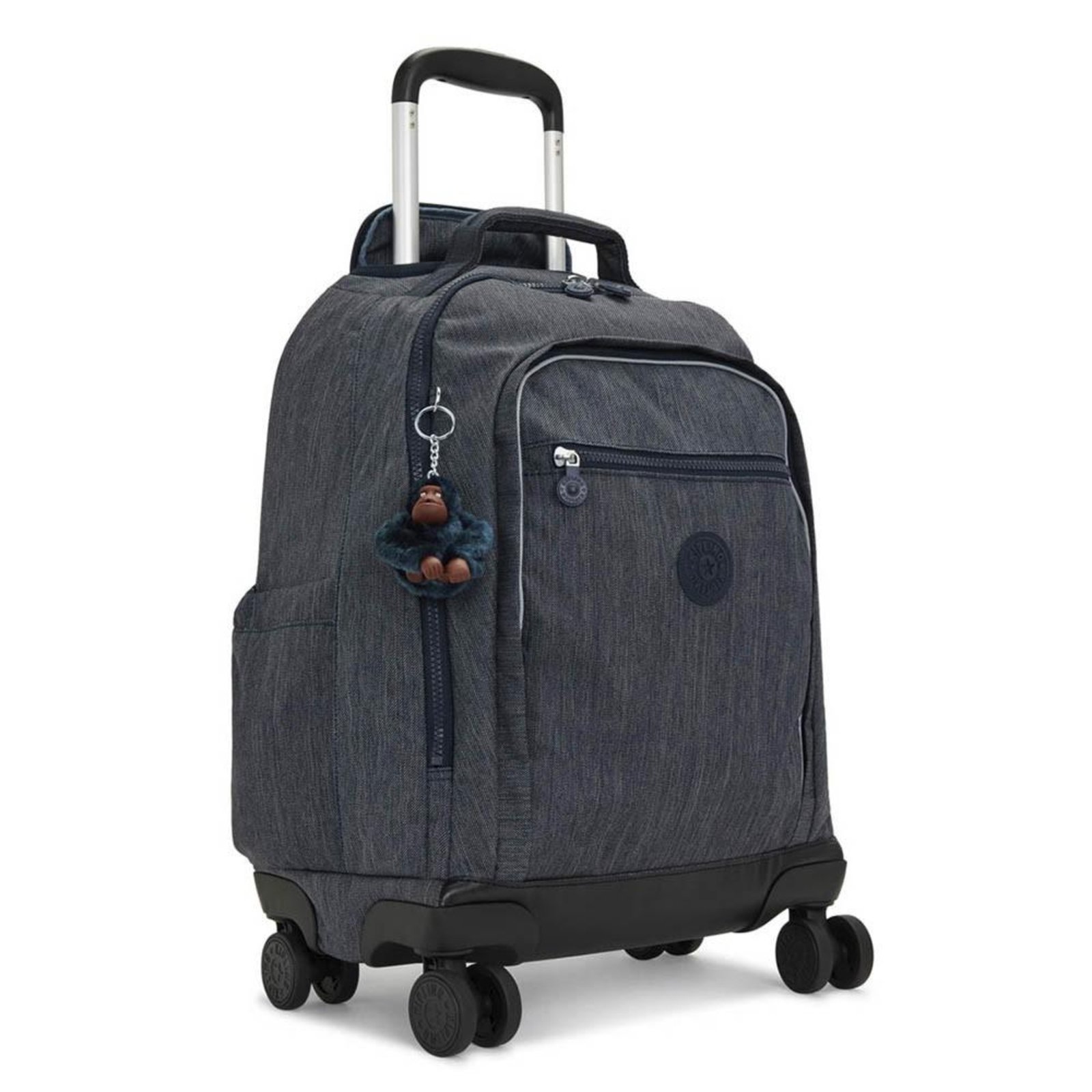 Vista 3 Mochila Kipling New Zea De Rodinhas Marine Navy azul marinho marine Kipling azul marinho marine